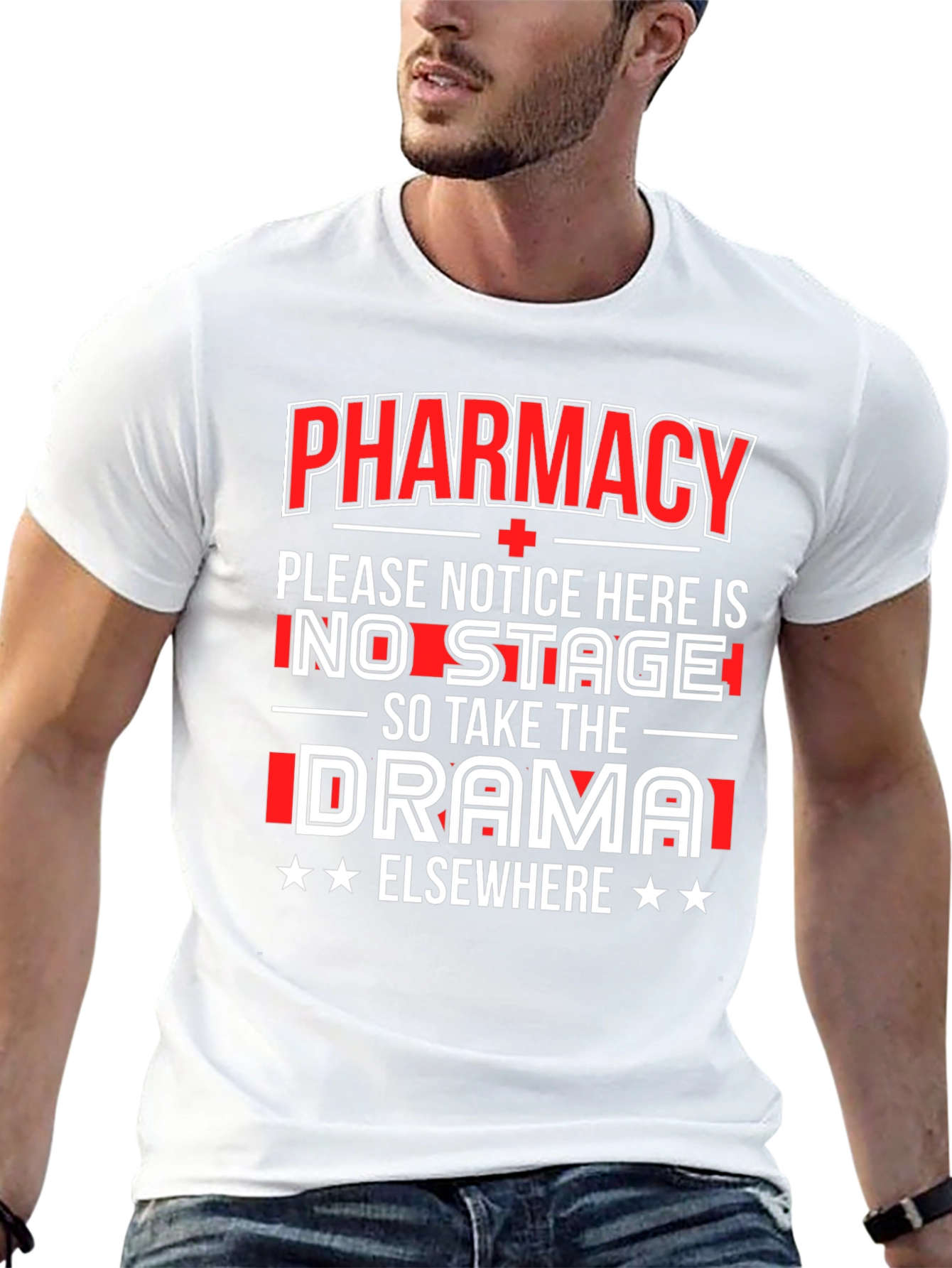 Black Pharmacy No Drama T-Shirt view 13