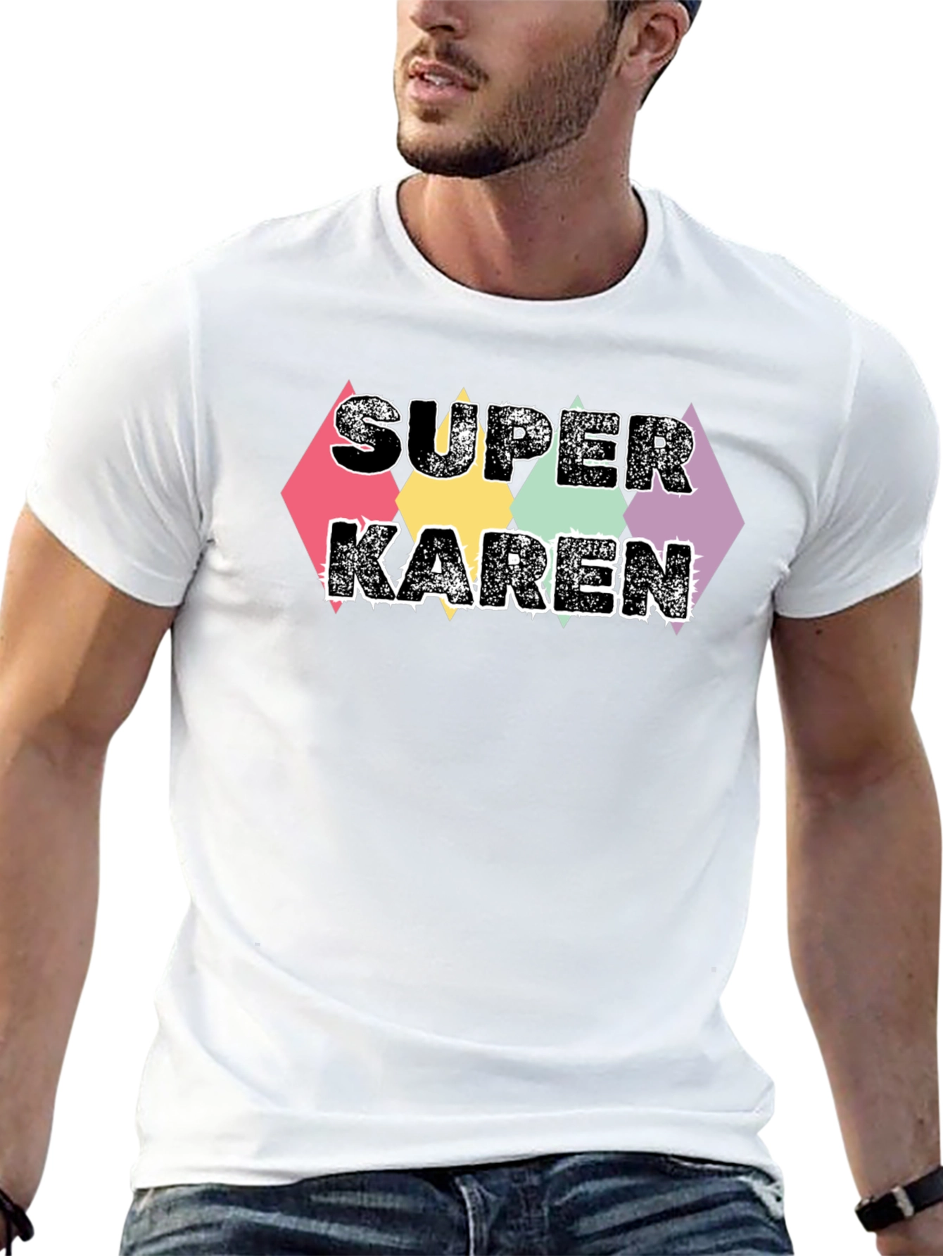 Black Super Karen Graphic Tee - Black T-Shirt view 13