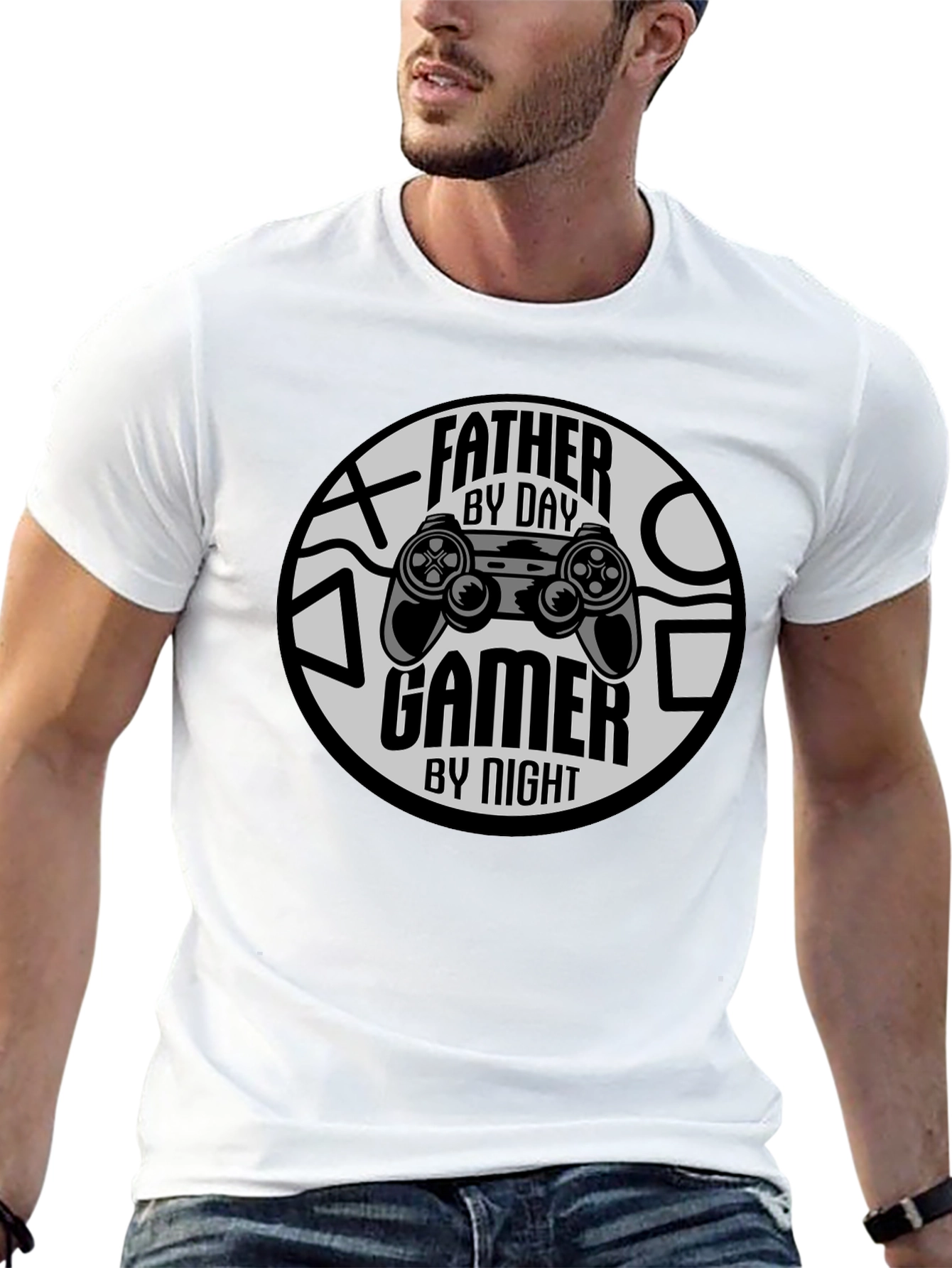 Black Father By Day Gamer By Night T-Shirt view 13