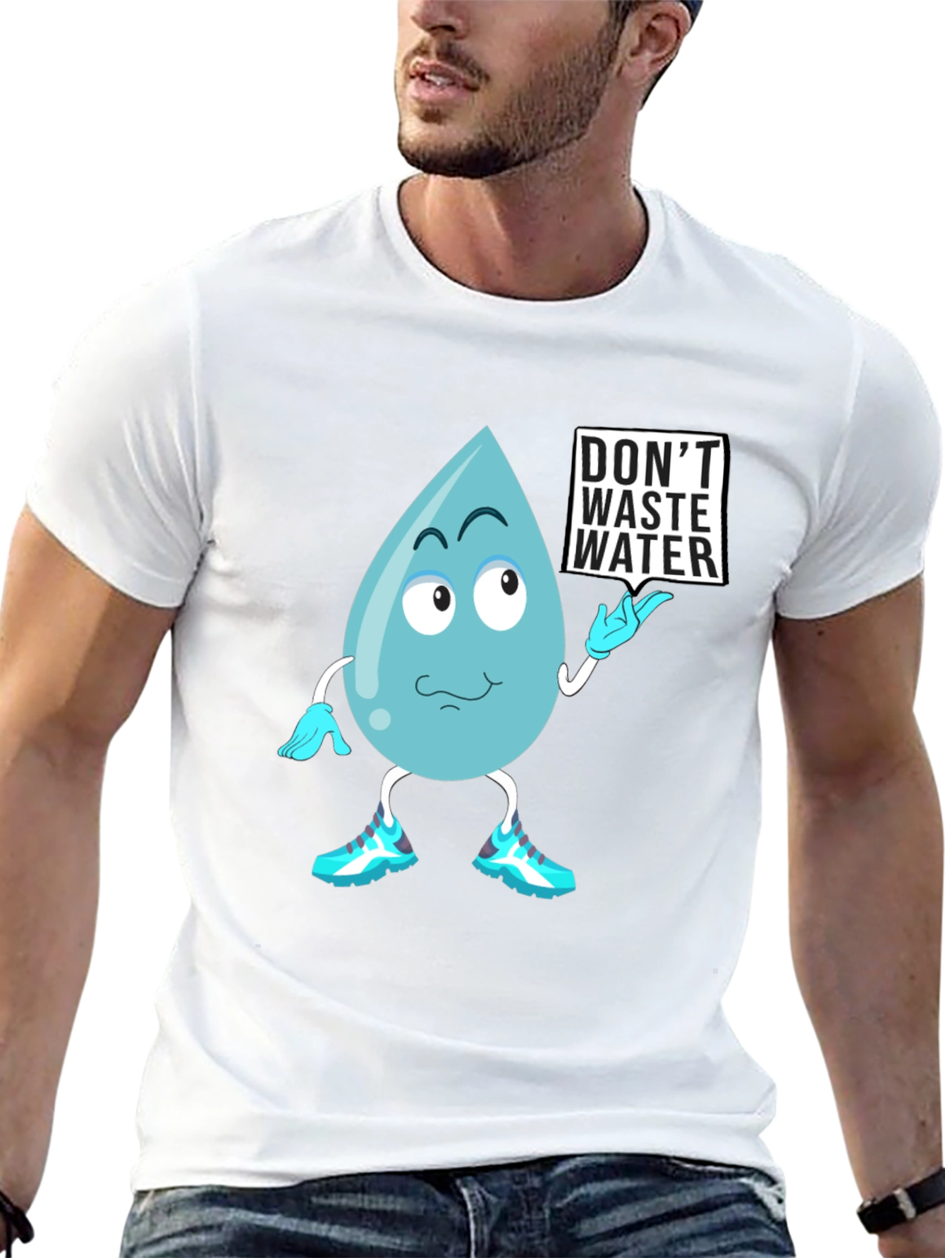 Black Don't Waste Water Graphic Tee view 13