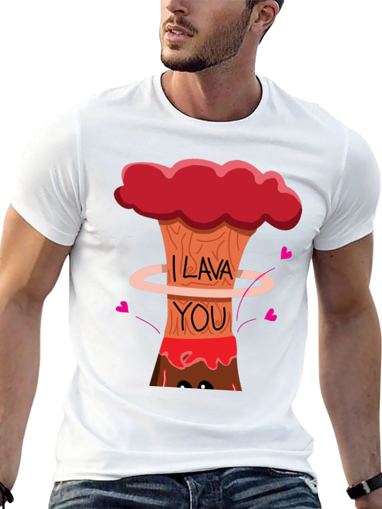 Black I Lava You Graphic Tee - Volcanic Love! view 13