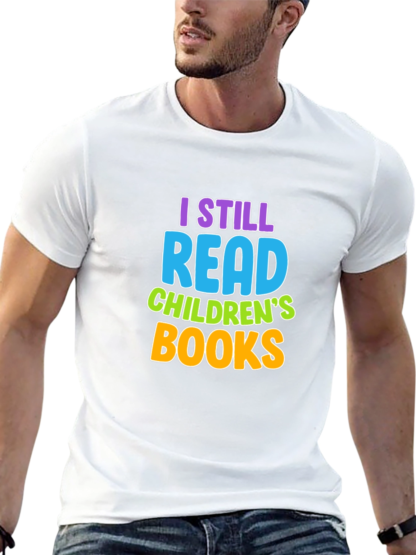 Black I Still Read Children's Books Graphic T-Shirt view 13