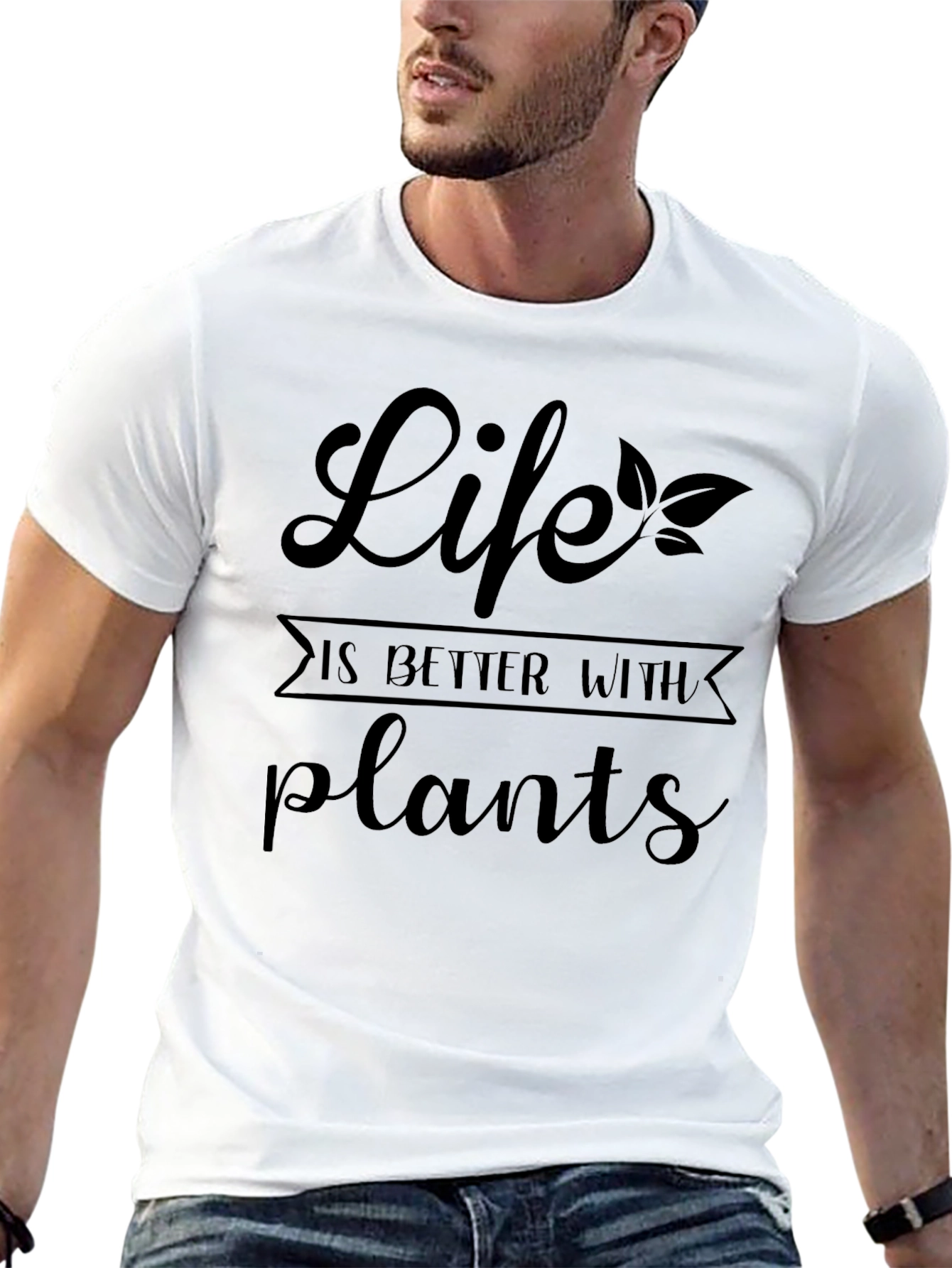 Black Life is Better With Plants Graphic Tee view 13