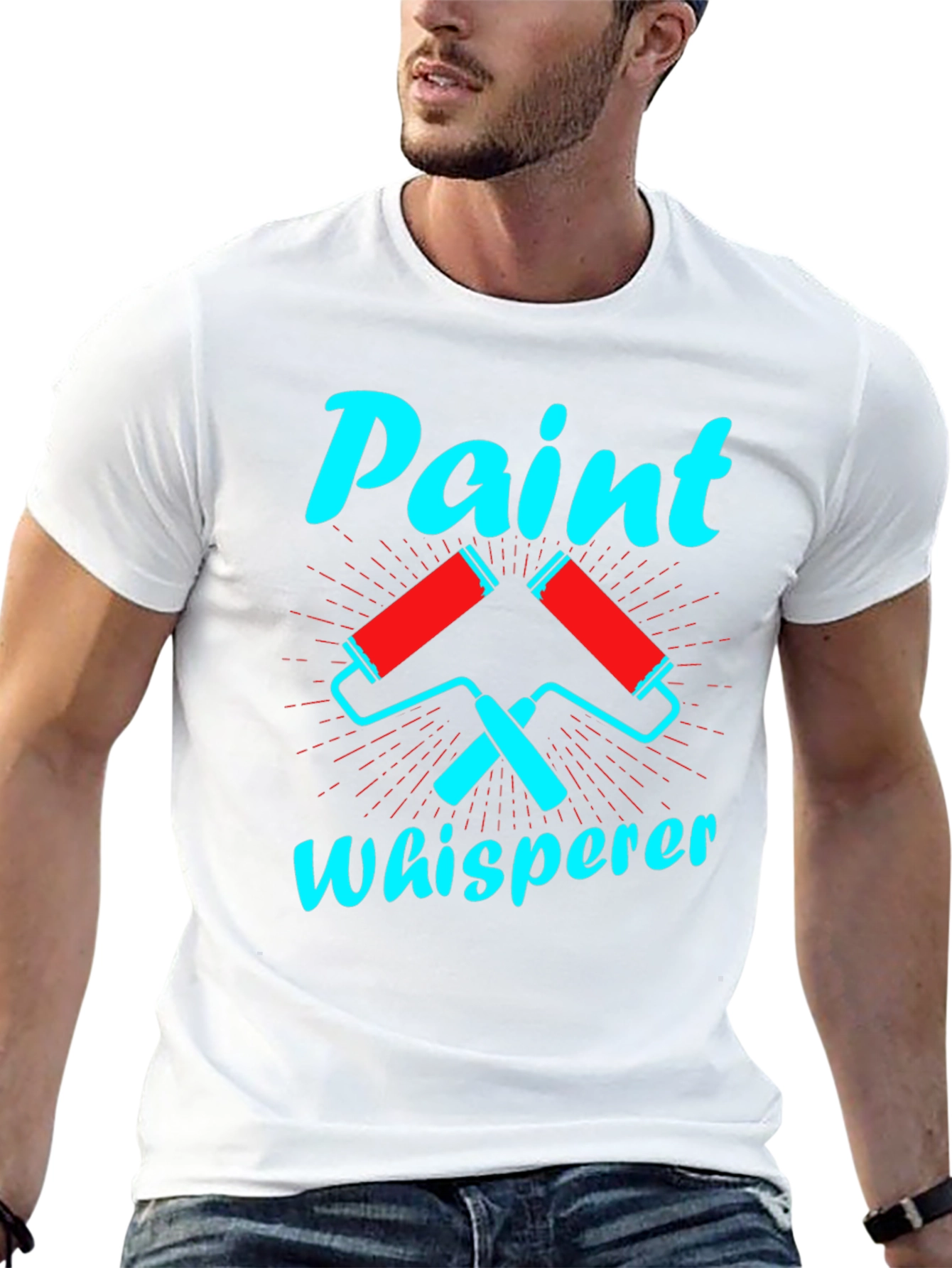 Black Paint Whisperer Graphic Tee - Painter's Humor view 13