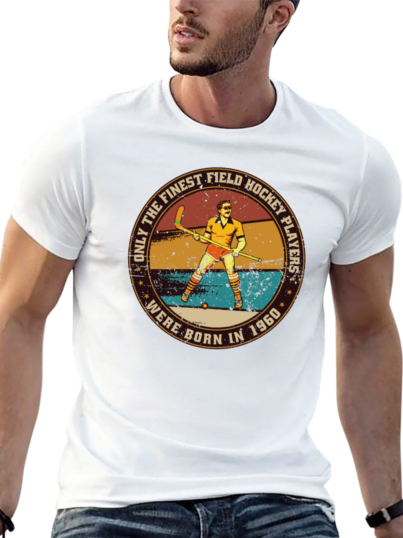 Black Finest Field Hockey Players T-Shirt view 13