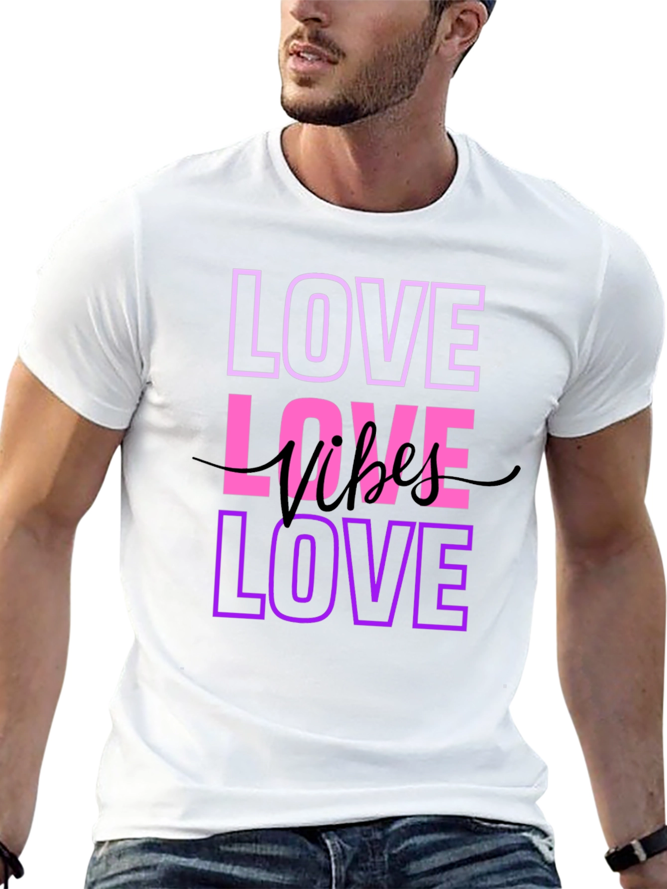 Black Love Vibes T-Shirt - Stylish Graphic Tee view 13