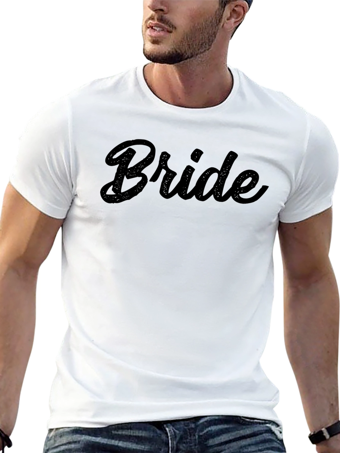 Black Bride Script Black T-Shirt view 13