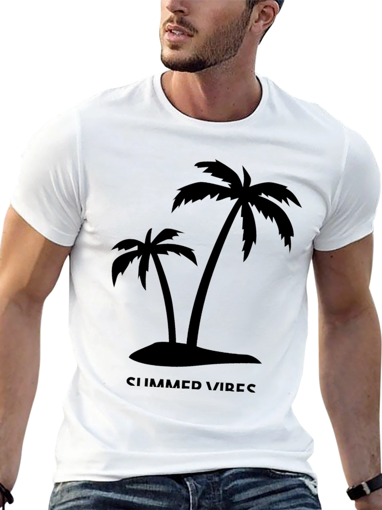 Black Summer Vibes Graphic Tee view 13