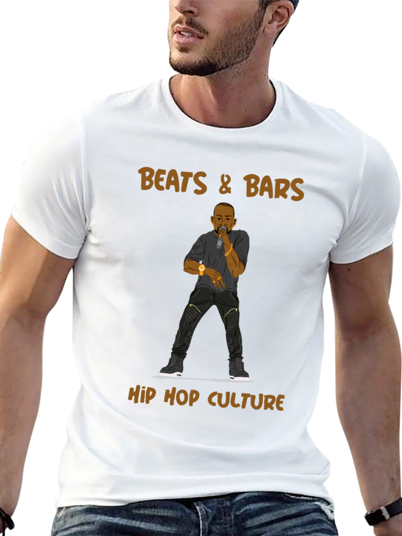 Beats & Bars Hip Hop Culture Black T-Shirt - 13