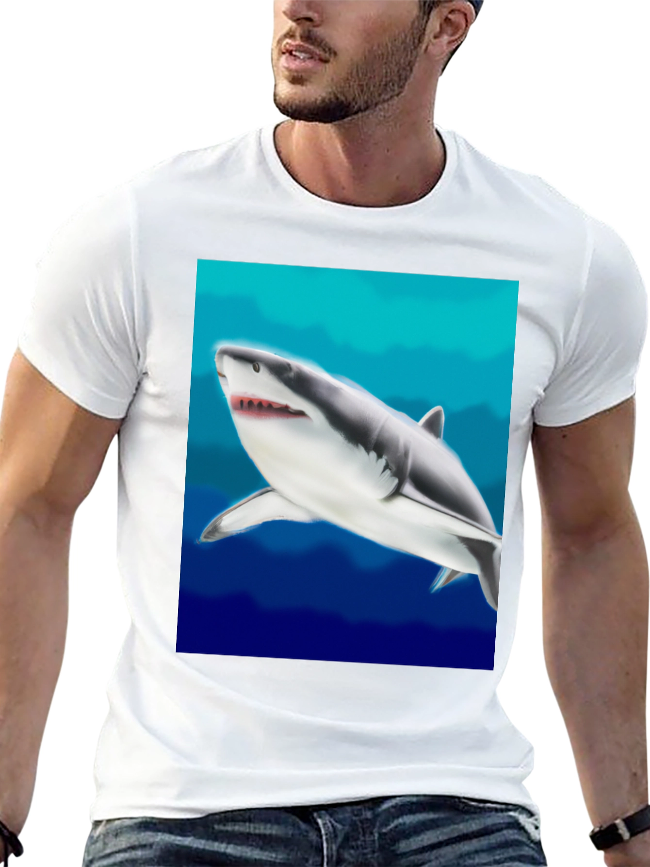 Black Shark Graphic Tee - Ocean Lover's Apparel view 13