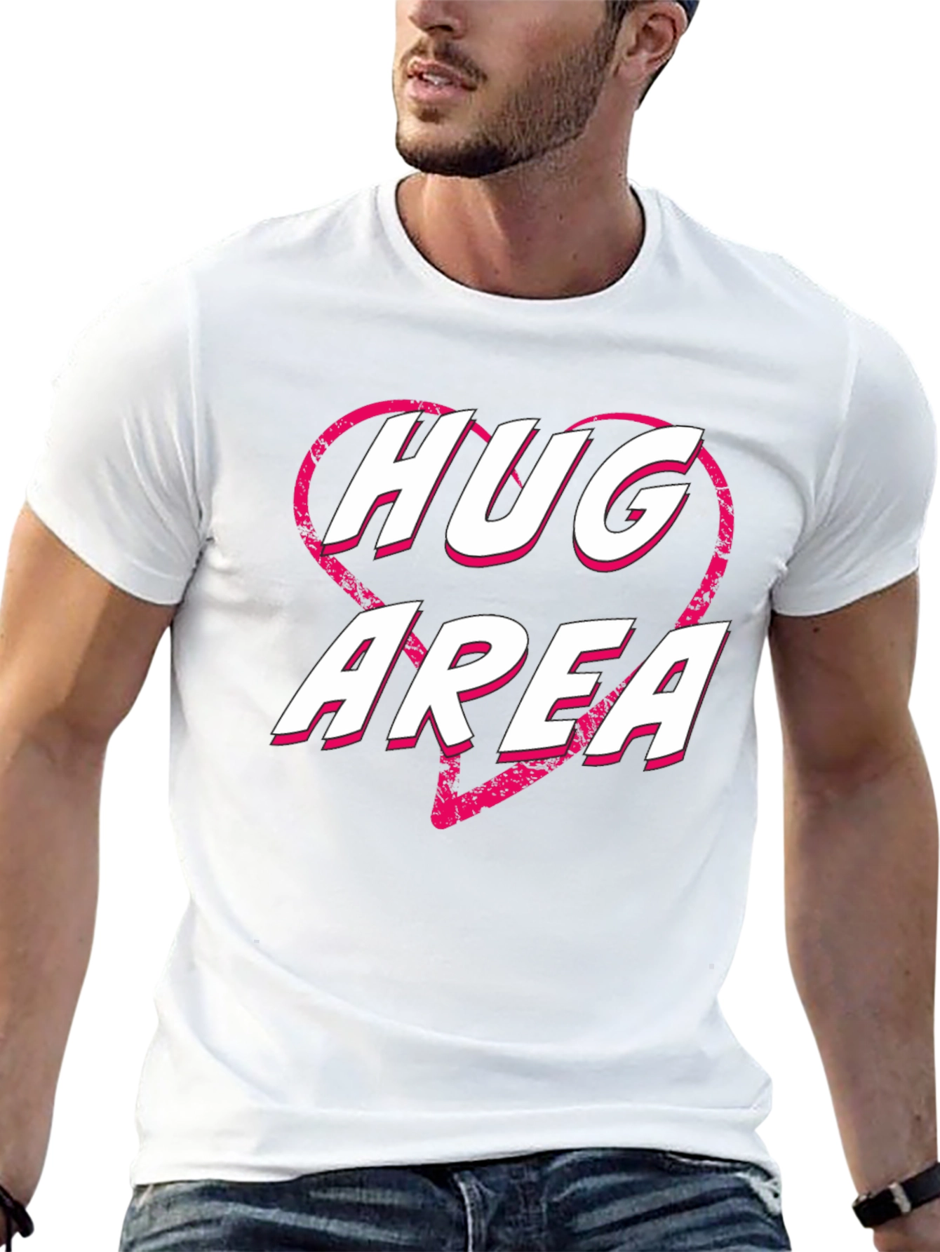 Black Hug Area Graphic Tee view 13