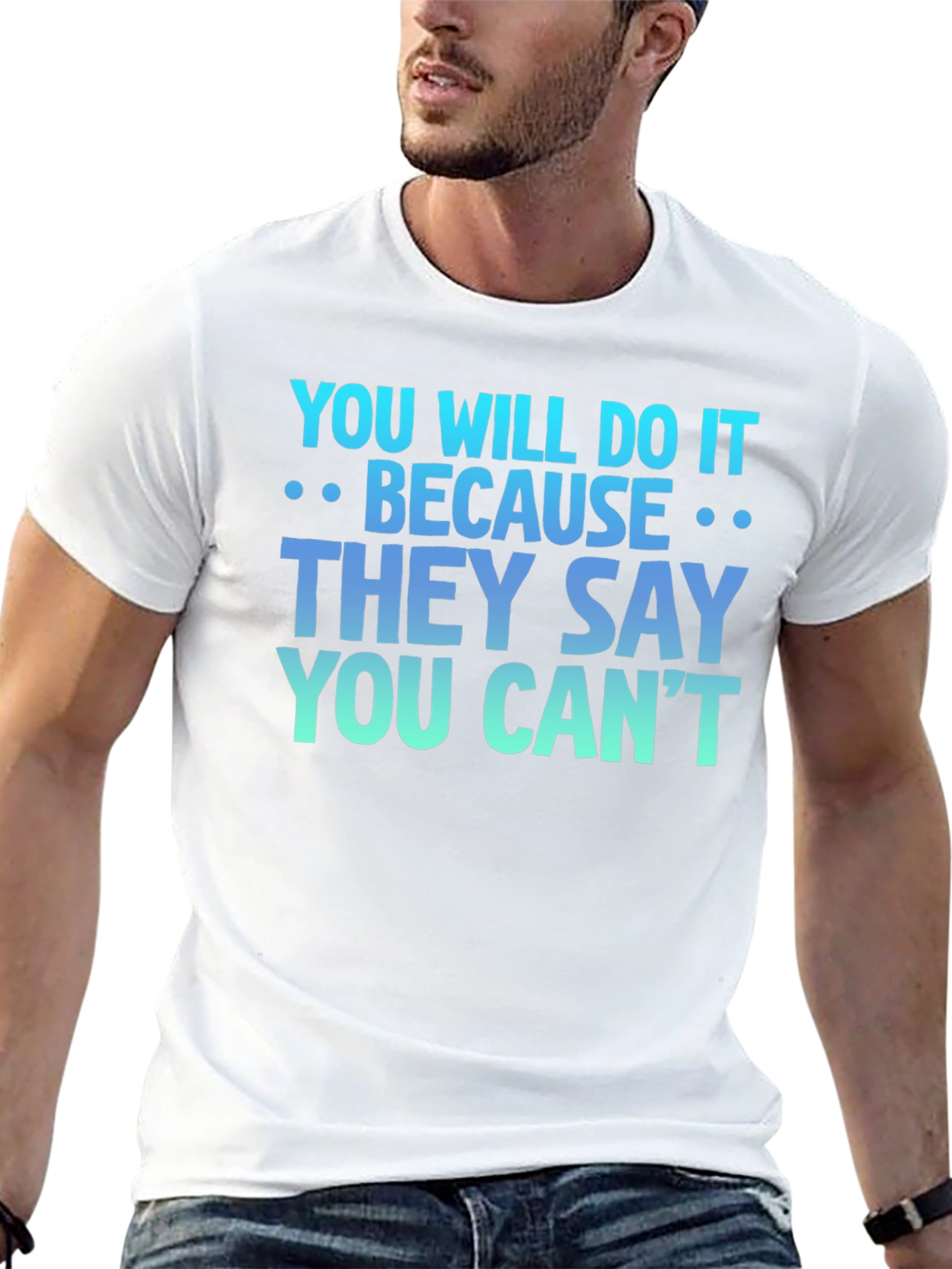 Black Motivational T-Shirt - You Will Do It view 13