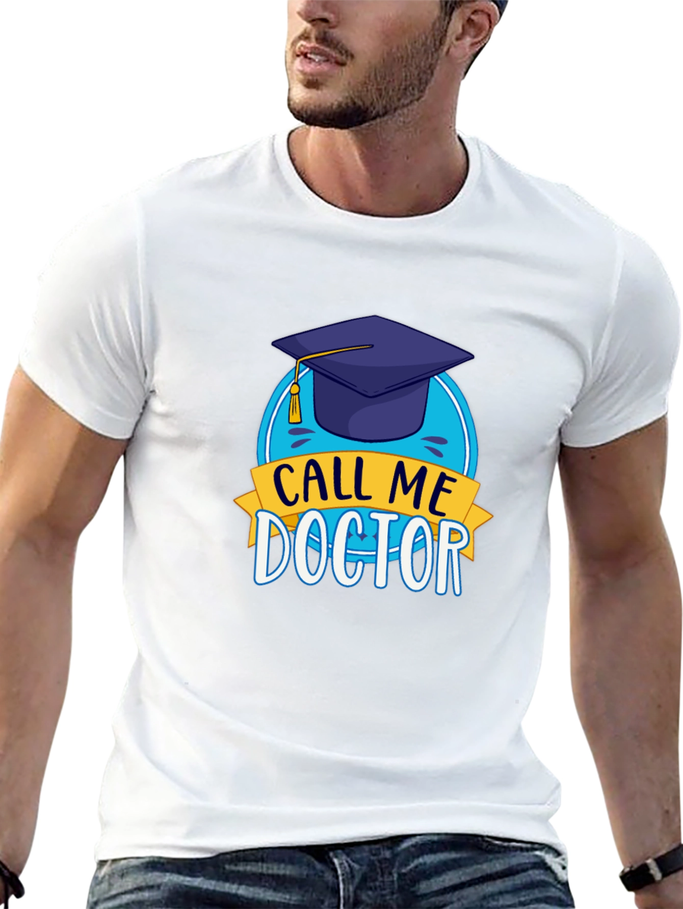 Black Call Me Doctor Graduation T-Shirt - New Grad Tee view 13
