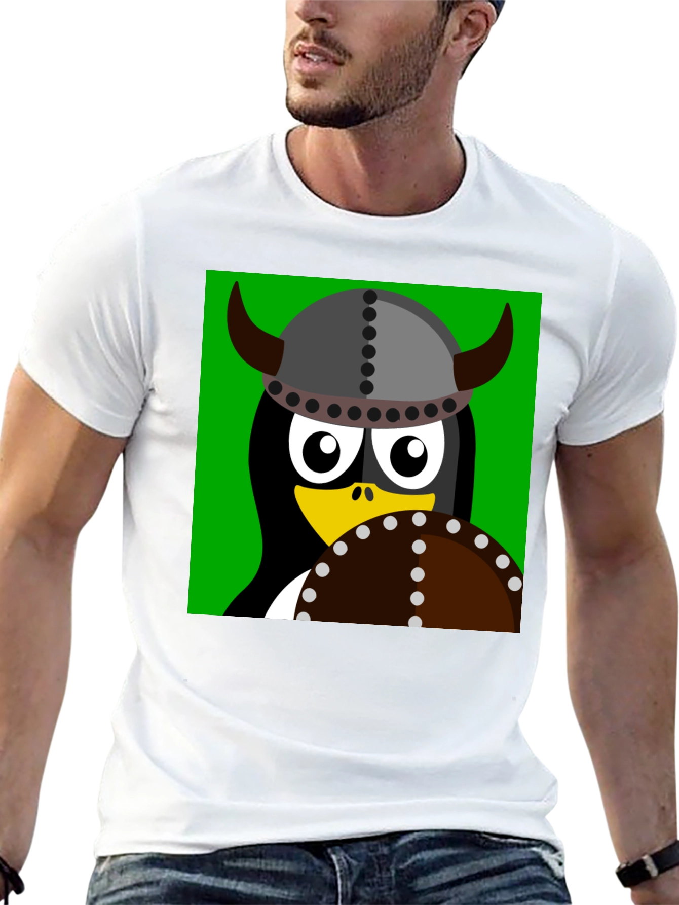 Black Viking Penguin Graphic T-Shirt - Black view 13