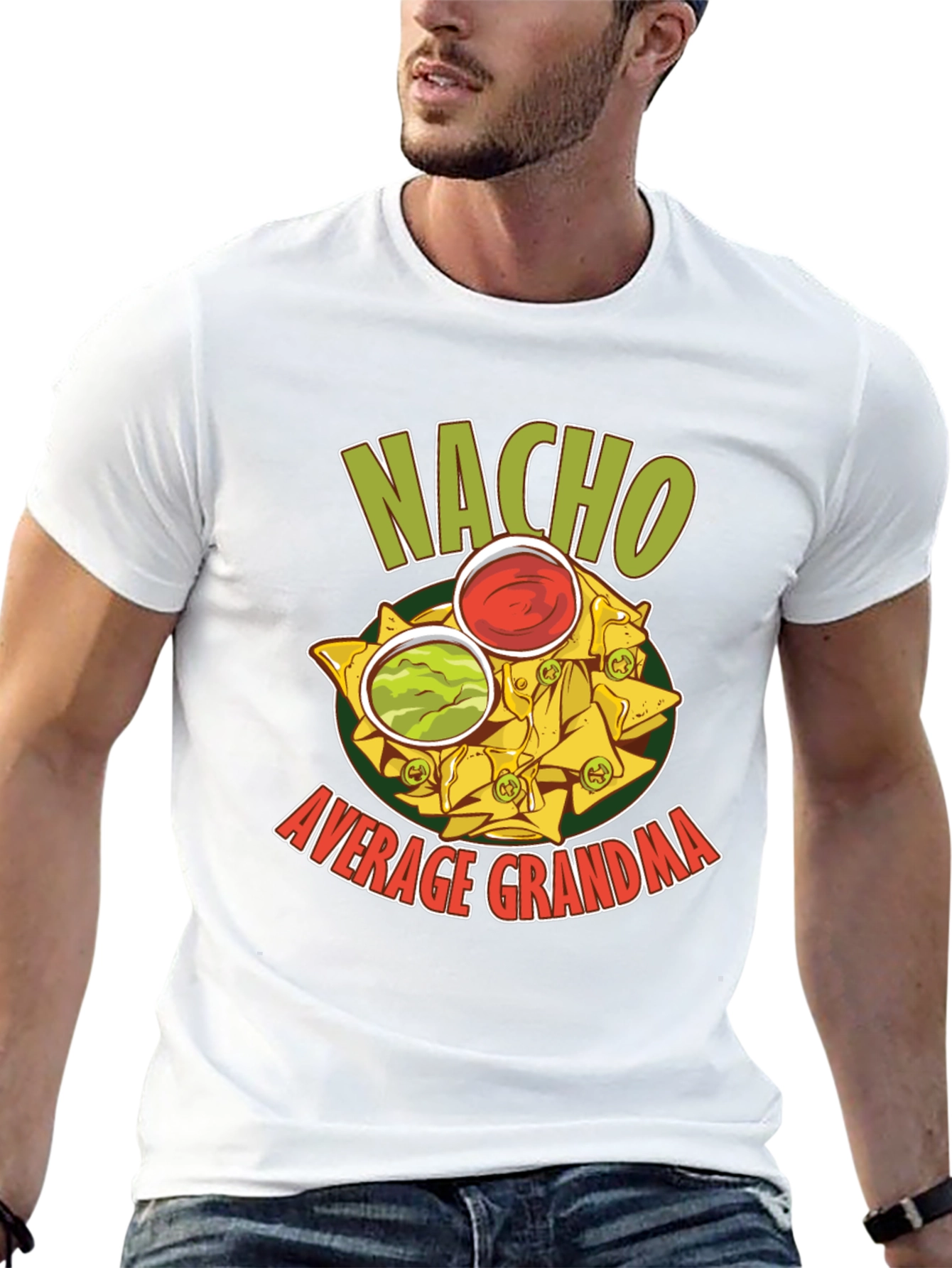 Black Nacho Average Grandma Graphic T-Shirt view 13