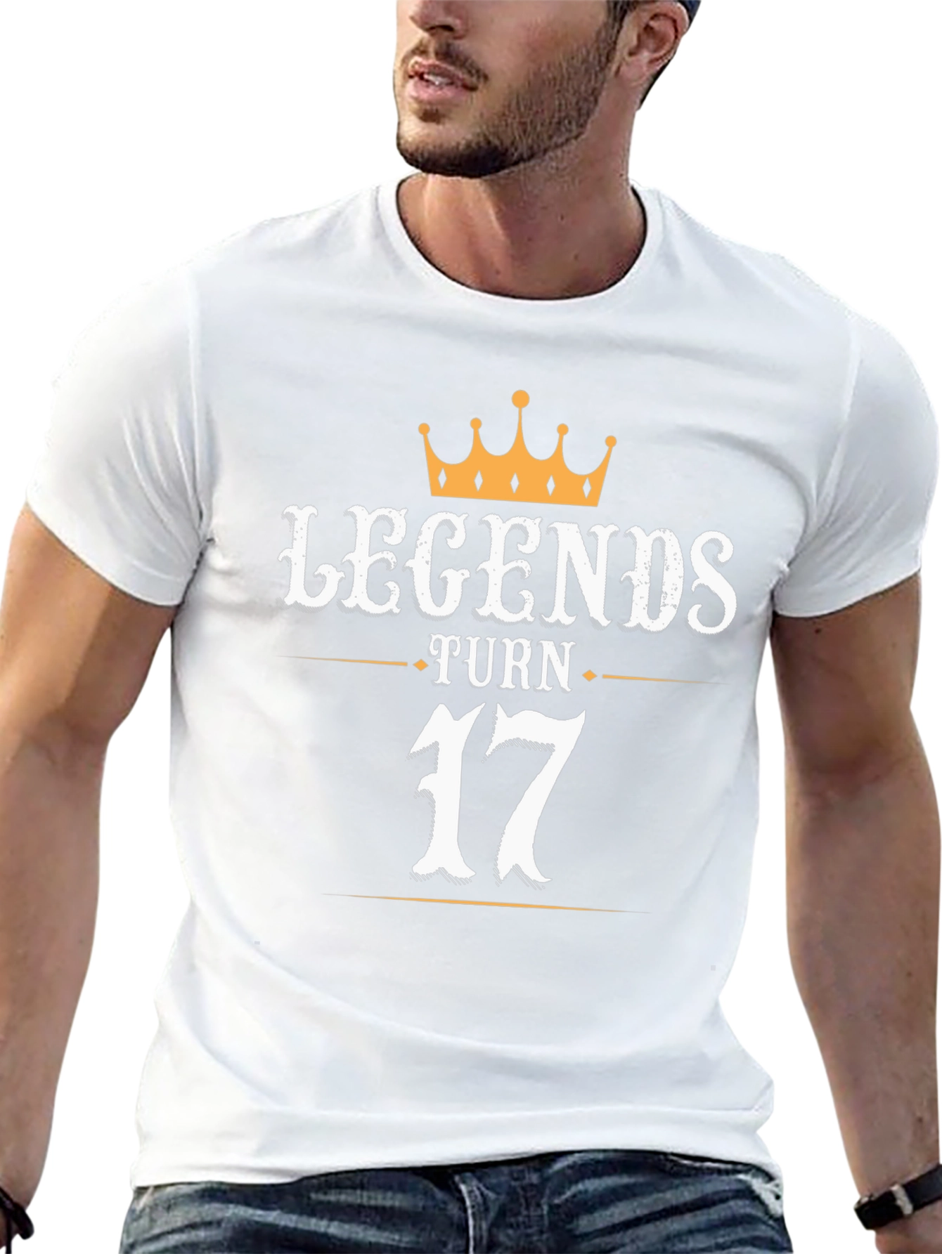 Legends Turn 17 Black Graphic T-Shirt - 13