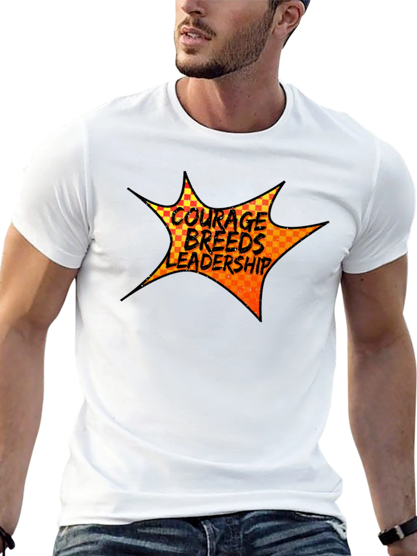 Black Courage Breeds Leadership Graphic Tee view 13