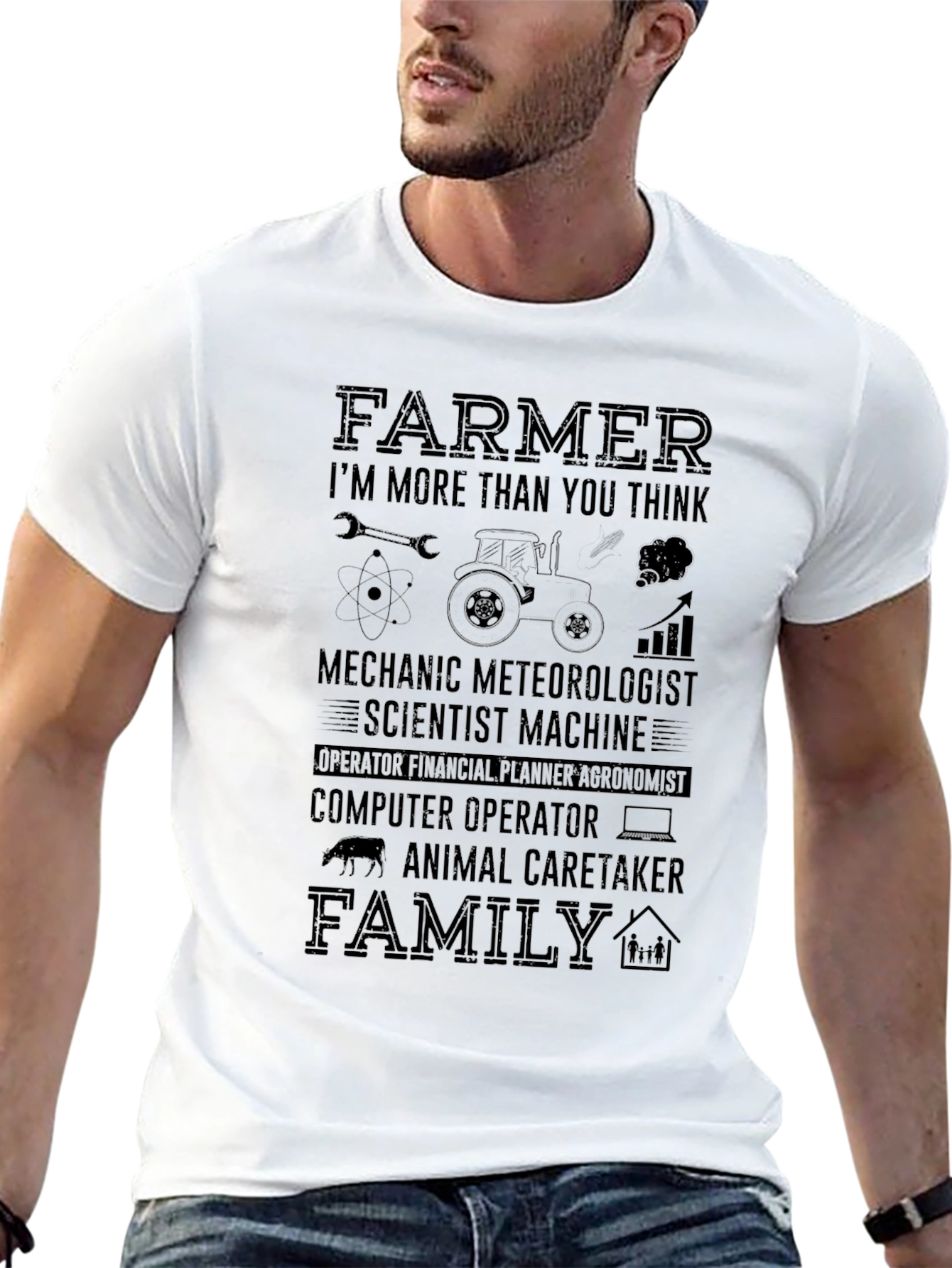 Black Farmer More Than You Think T-Shirt view 13