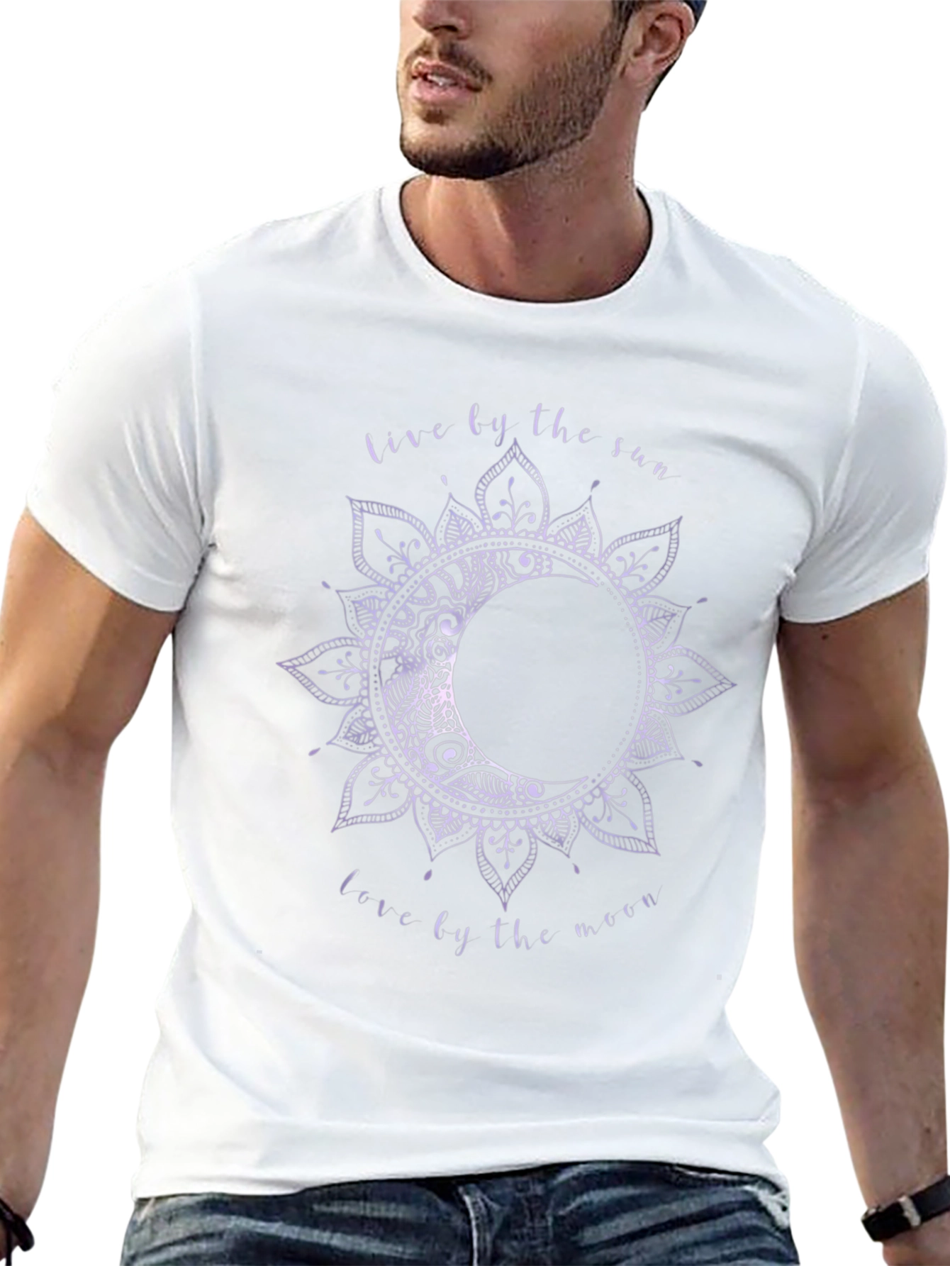 Black Sun & Moon Graphic Tee - Live by the Sun, Love by the Moon view 13