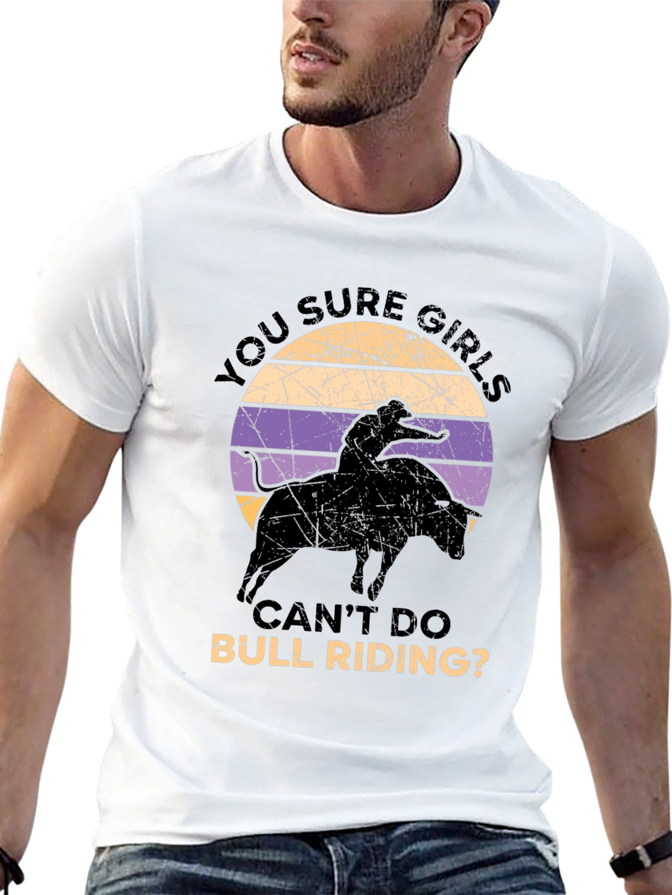 Black Girls Can Do Bull Riding T-Shirt view 13
