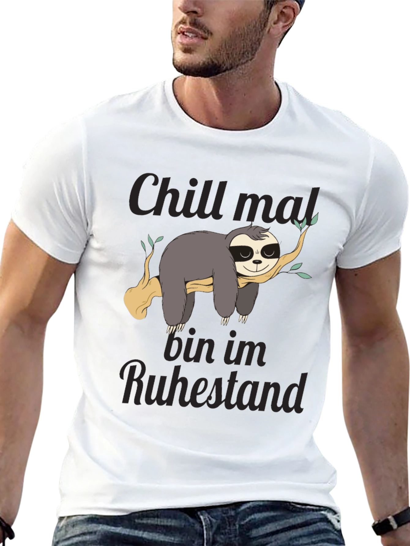 Black Chill Mal T-Shirt - Funny Sloth in Retirement Tee view 13
