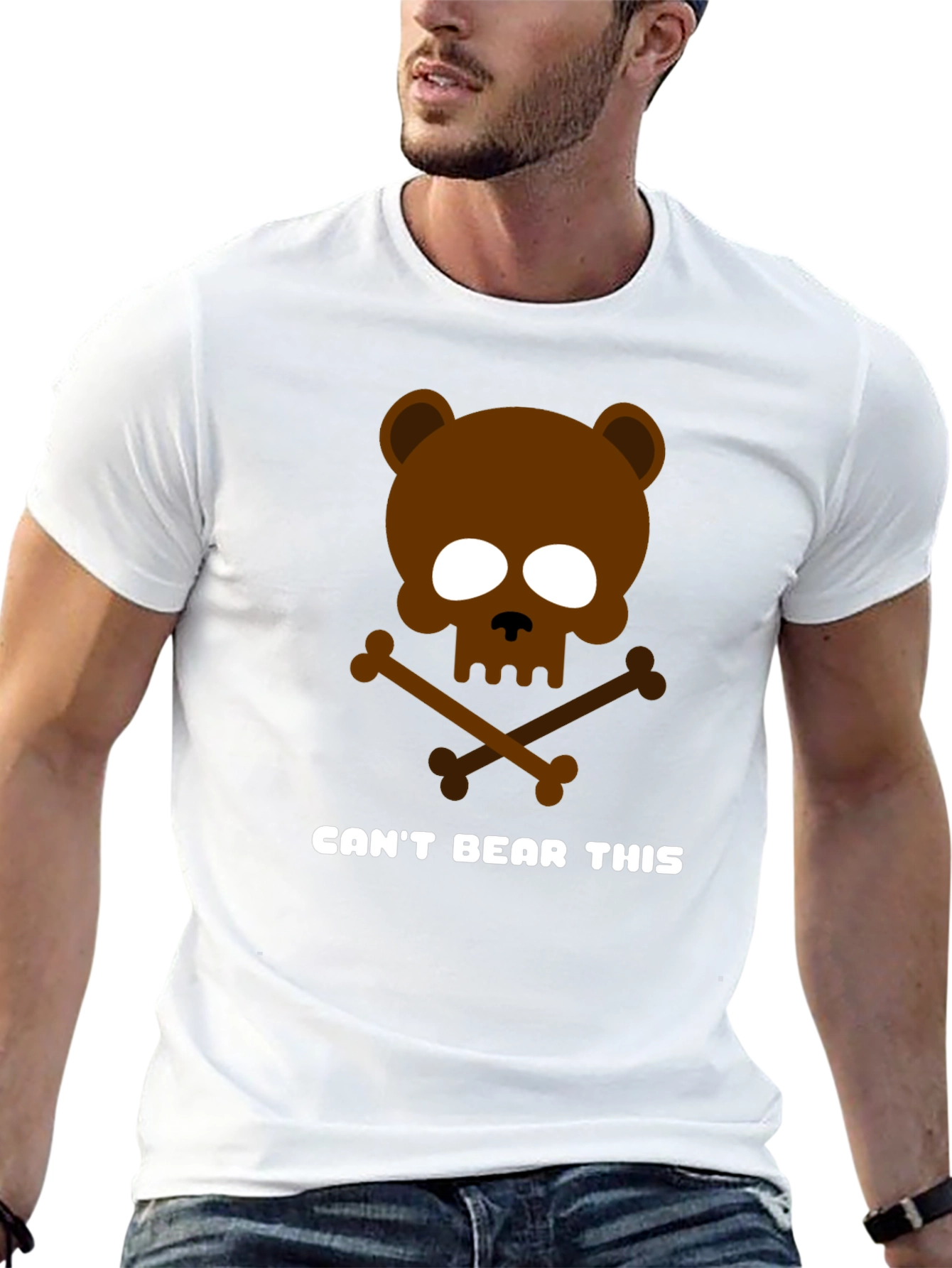 Black Can't Bear This Graphic T-Shirt view 13