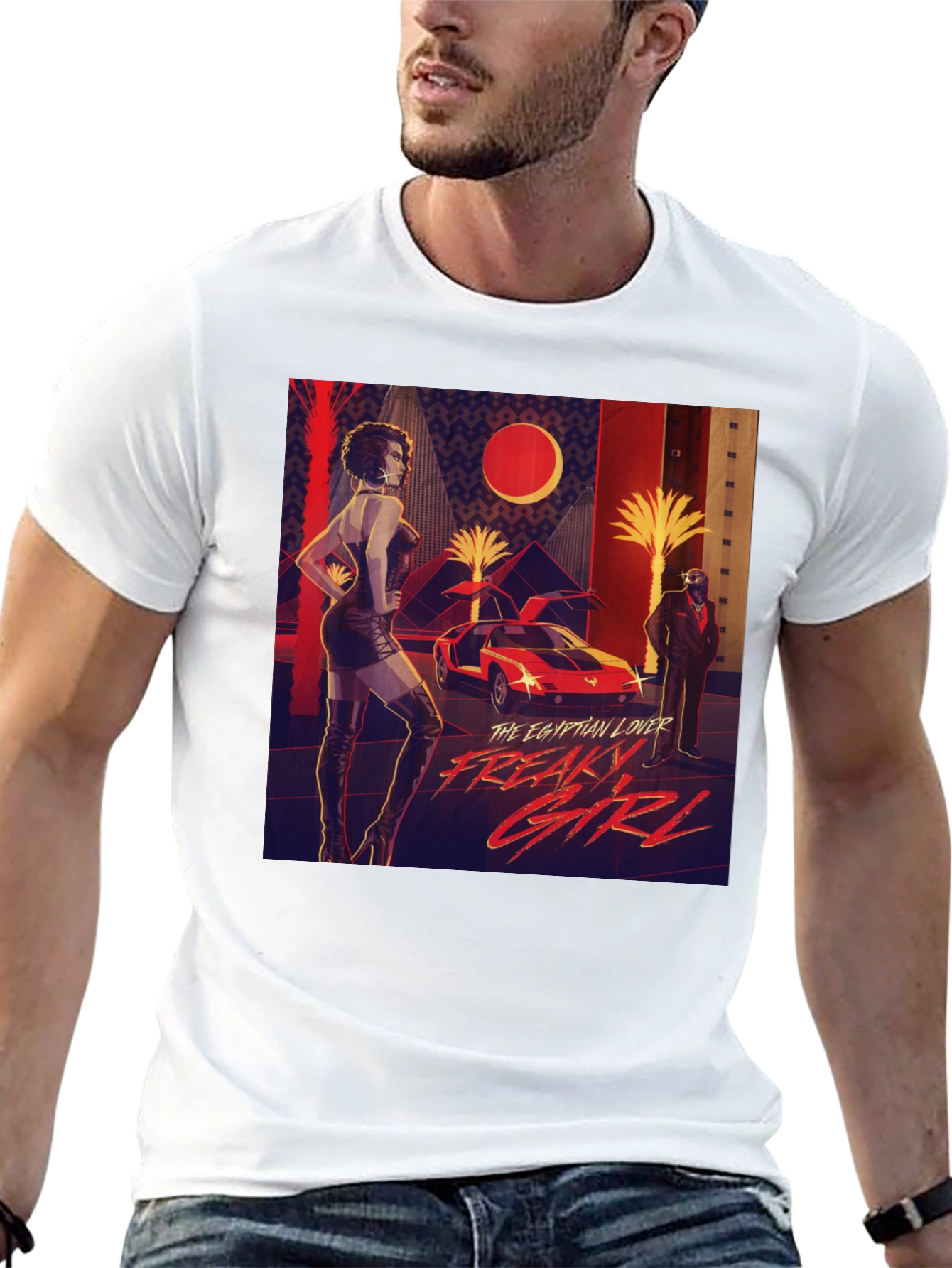 Black Egyptian Lover Freaky Girl Graphic T-Shirt view 13