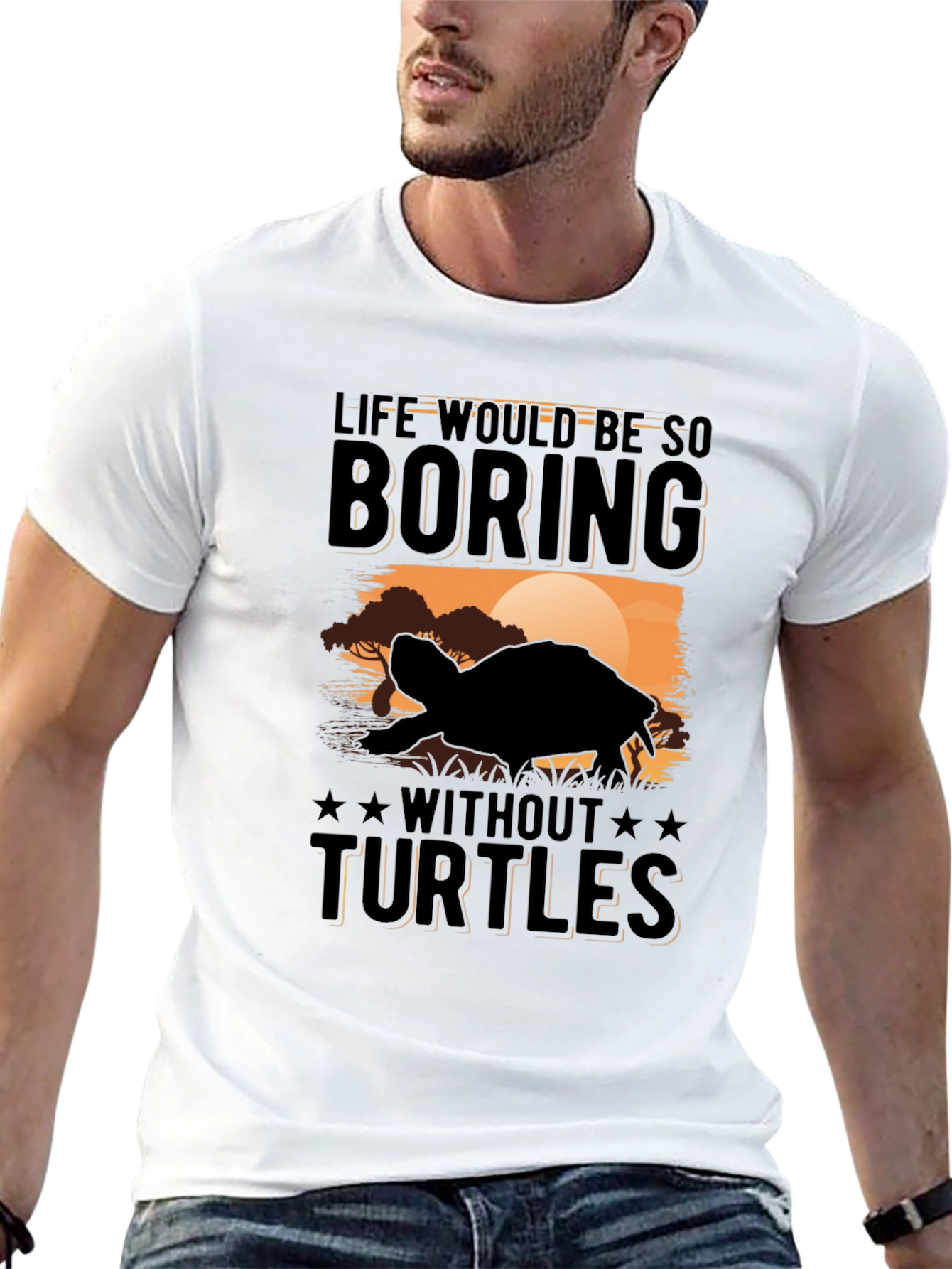 Black Turtle Graphic Tee - Life Would Be Boring! view 13