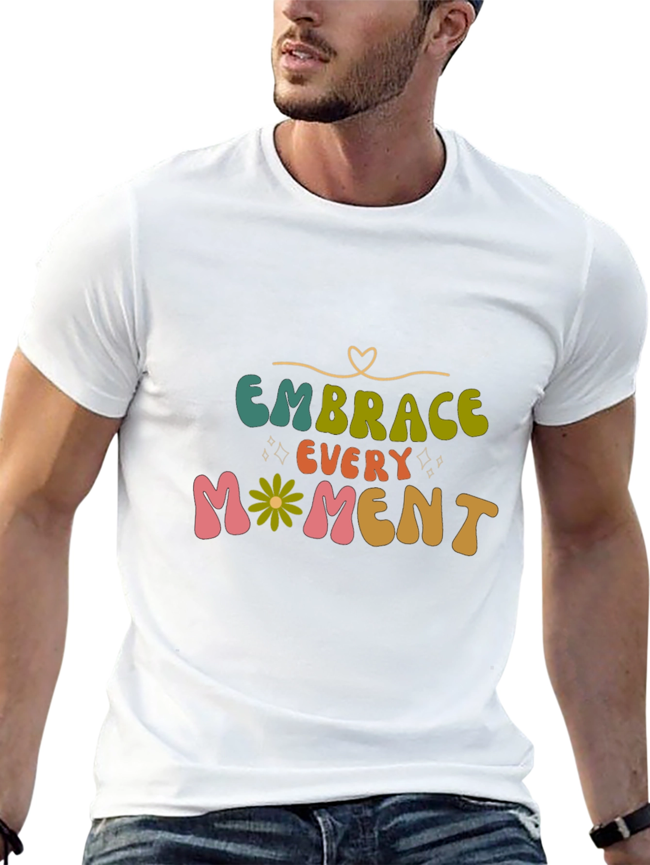 Black Embrace Every Moment Graphic Tee view 13