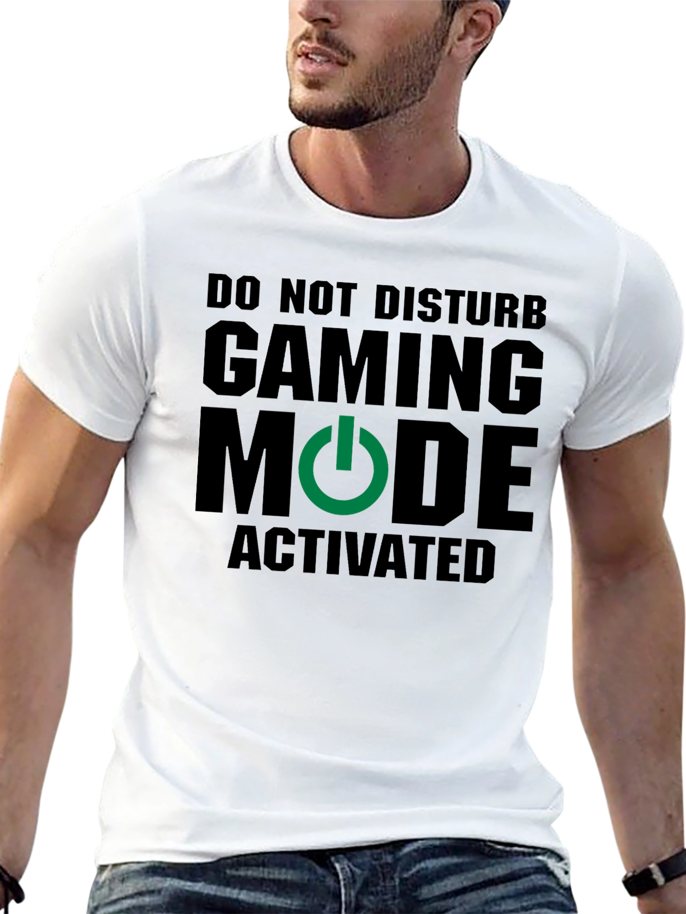Black Gaming Mode Activated T-Shirt - Gamer Apparel view 13
