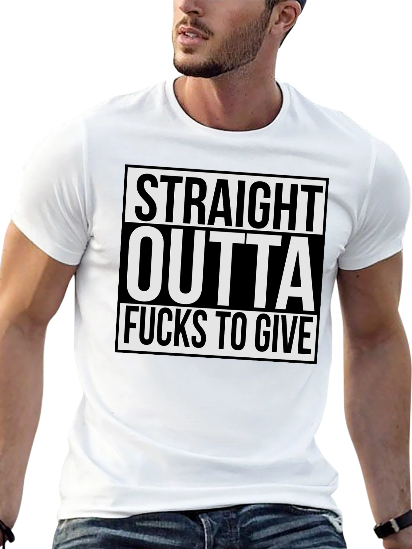 Black Straight Outta Fucks to Give Graphic Tee view 13