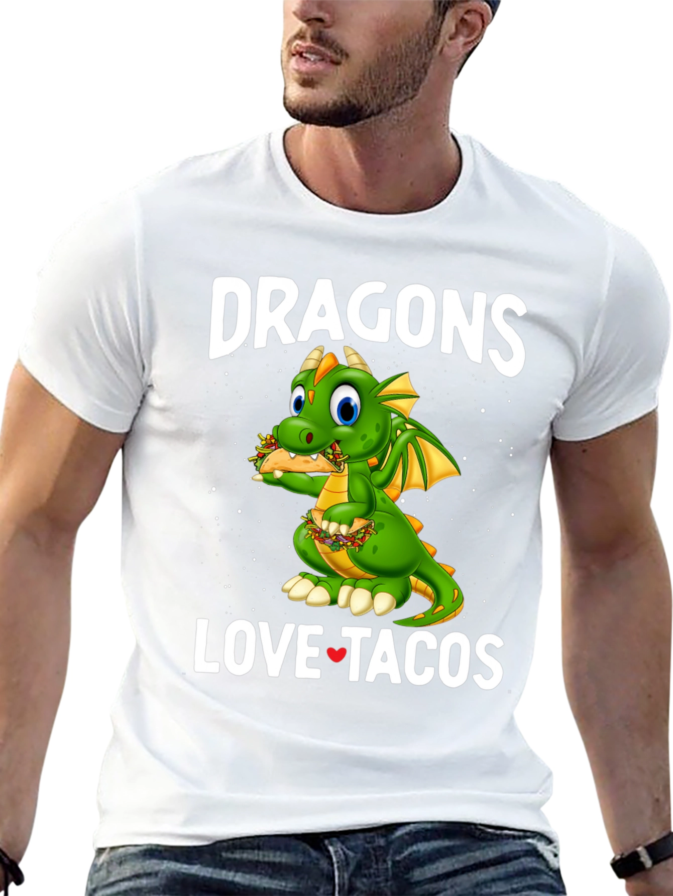 Black Dragons Love Tacos Graphic Tee view 13