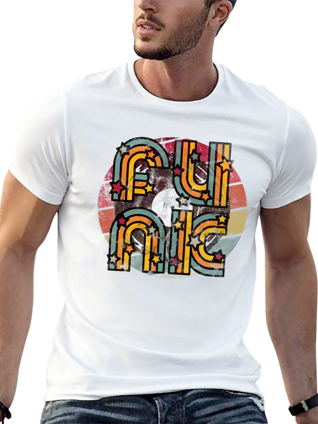 Black Vintage Funk Music Retro T-Shirt view 13