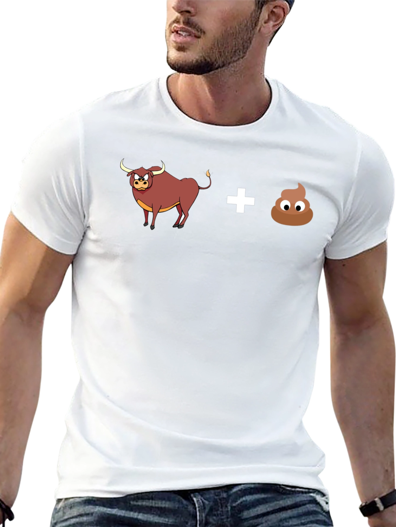 Black Bull Poop Graphic T-Shirt view 13