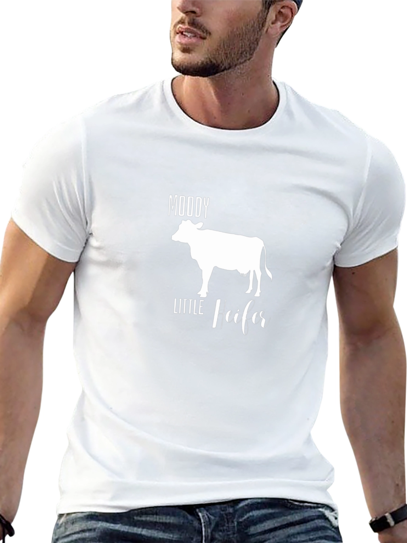 Black Moody Little Heifer Graphic Tee view 13