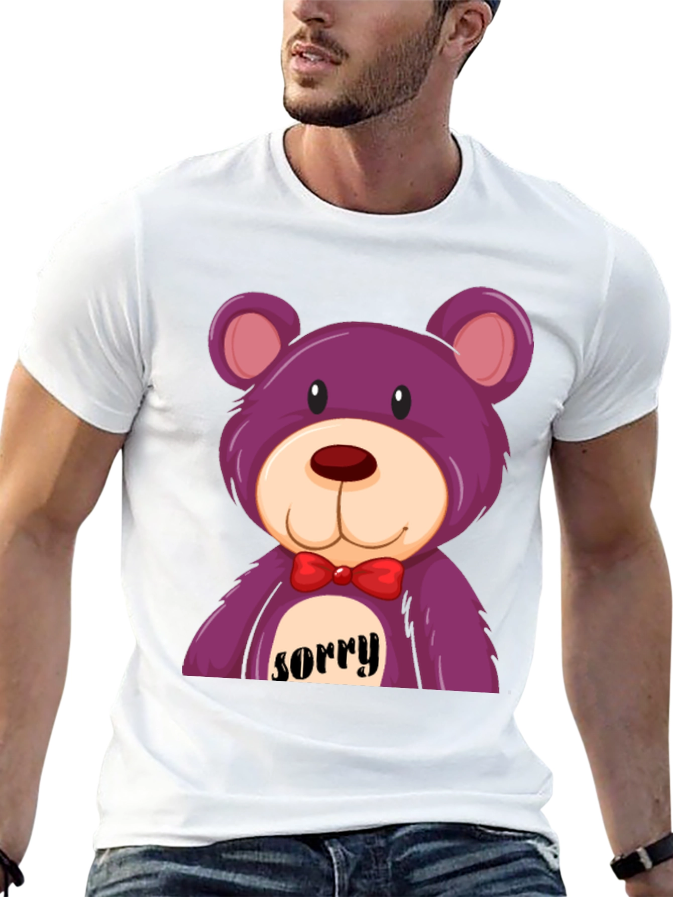 Black Sorry Bear T-Shirt view 13