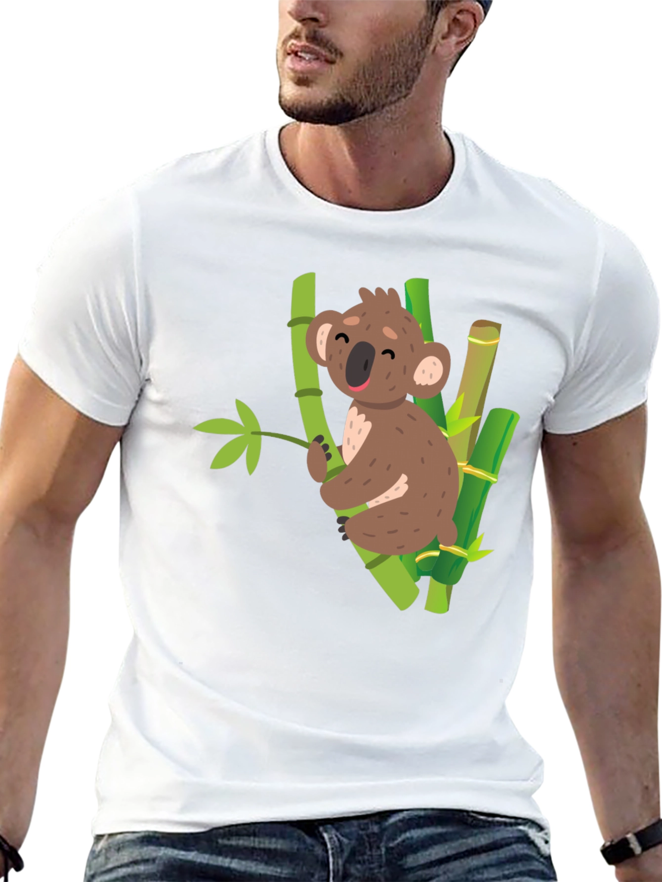 Black Koala Bamboo T-Shirt - Cute & Comfortable view 13