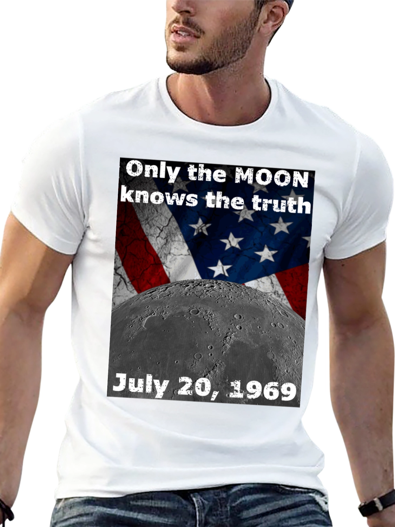 Black Moon Landing Conspiracy T-Shirt view 13