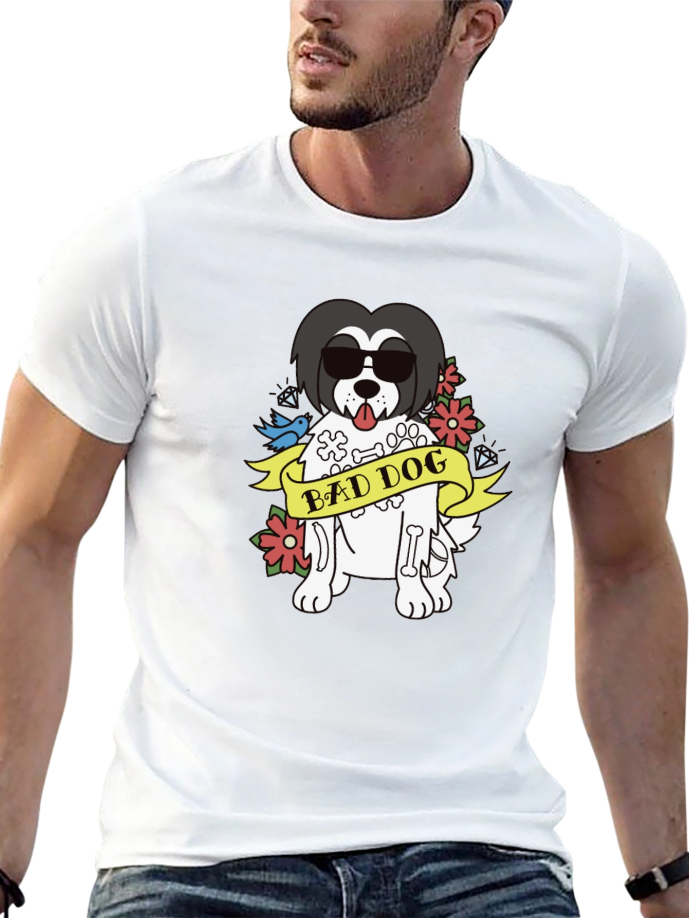 Bad Dog T-Shirt - Funny Graphic Tee - 13
