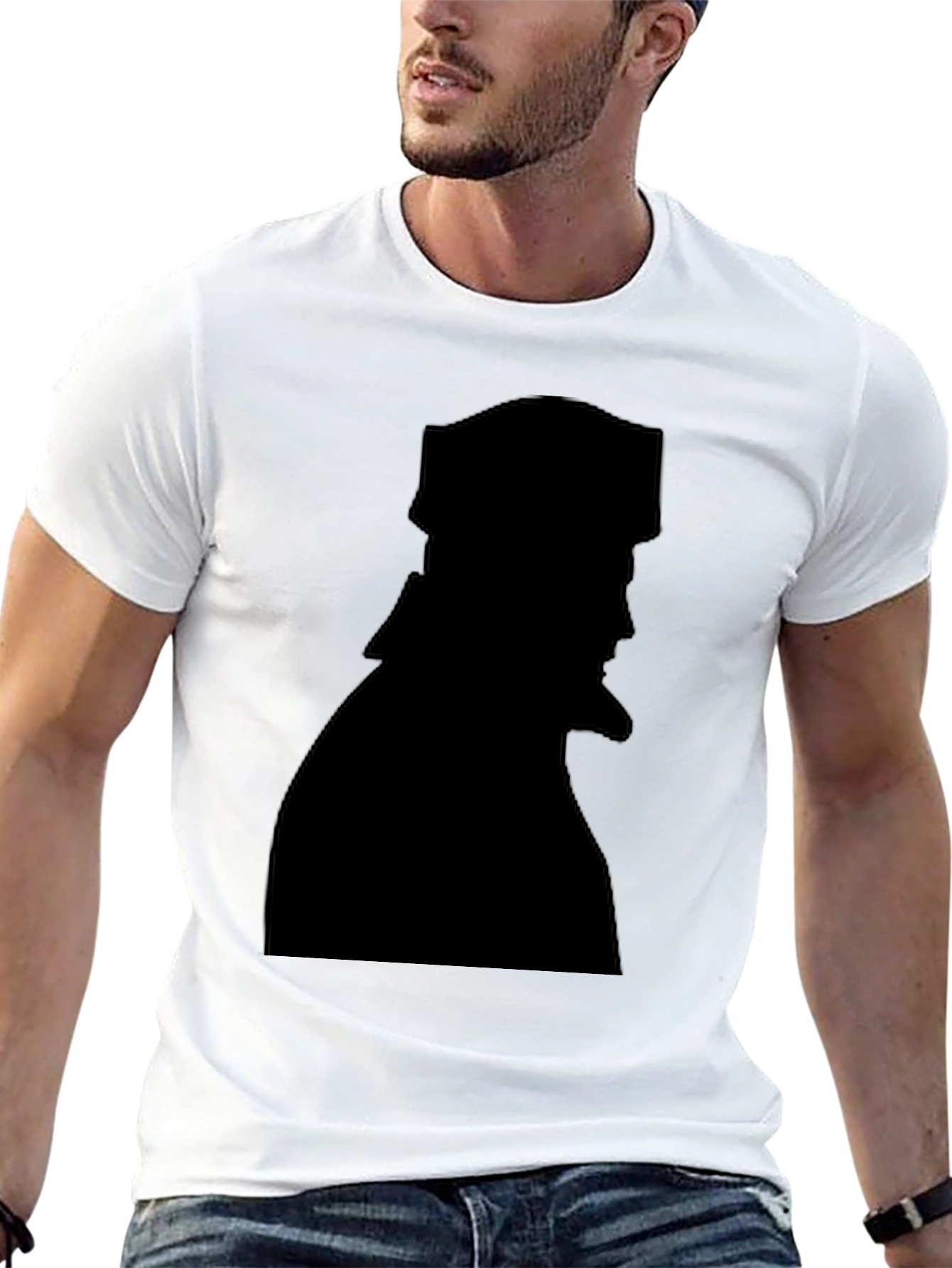 Black Silhouette Graphic Tee - Black view 13