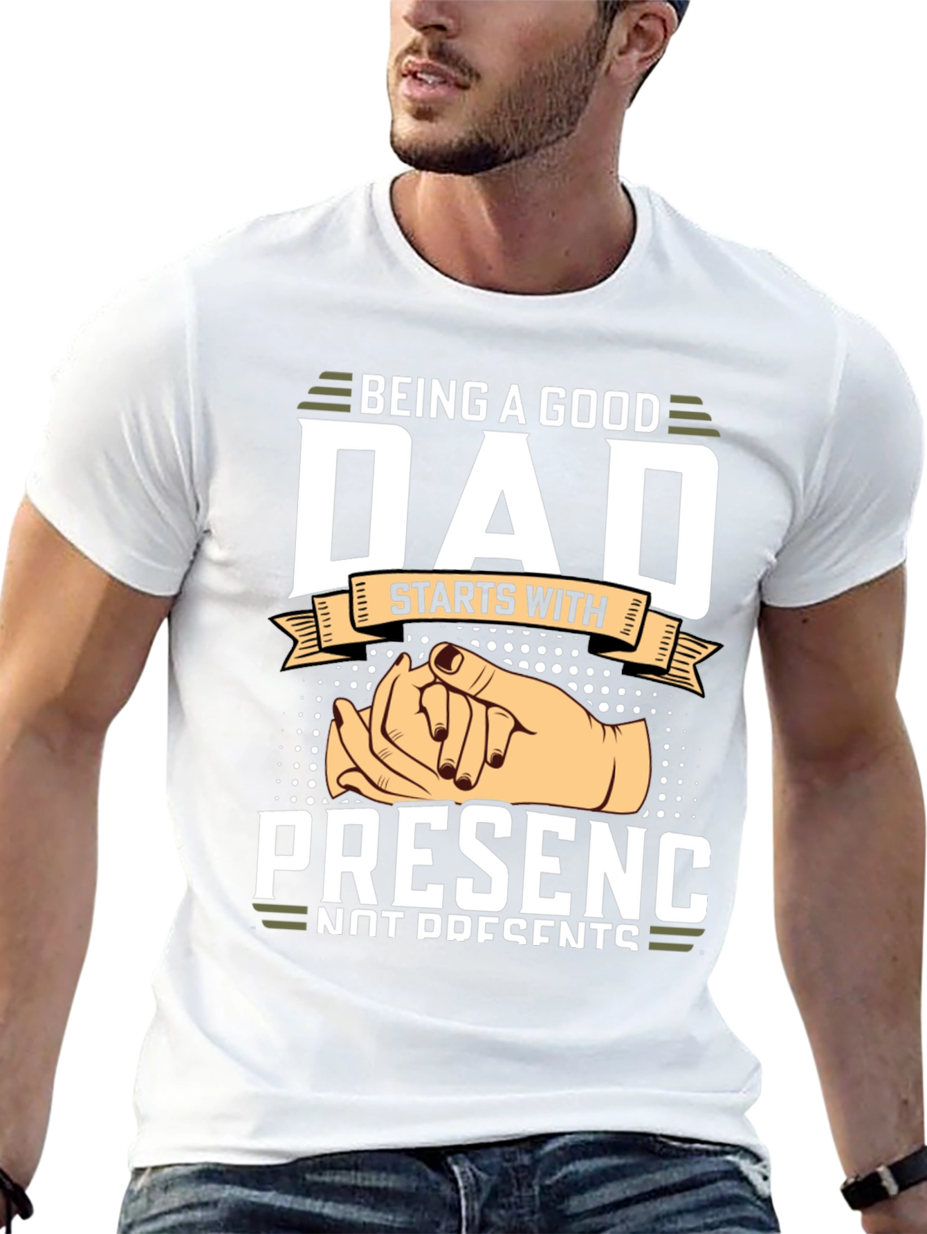 Black Being A Good Dad T-Shirt view 13