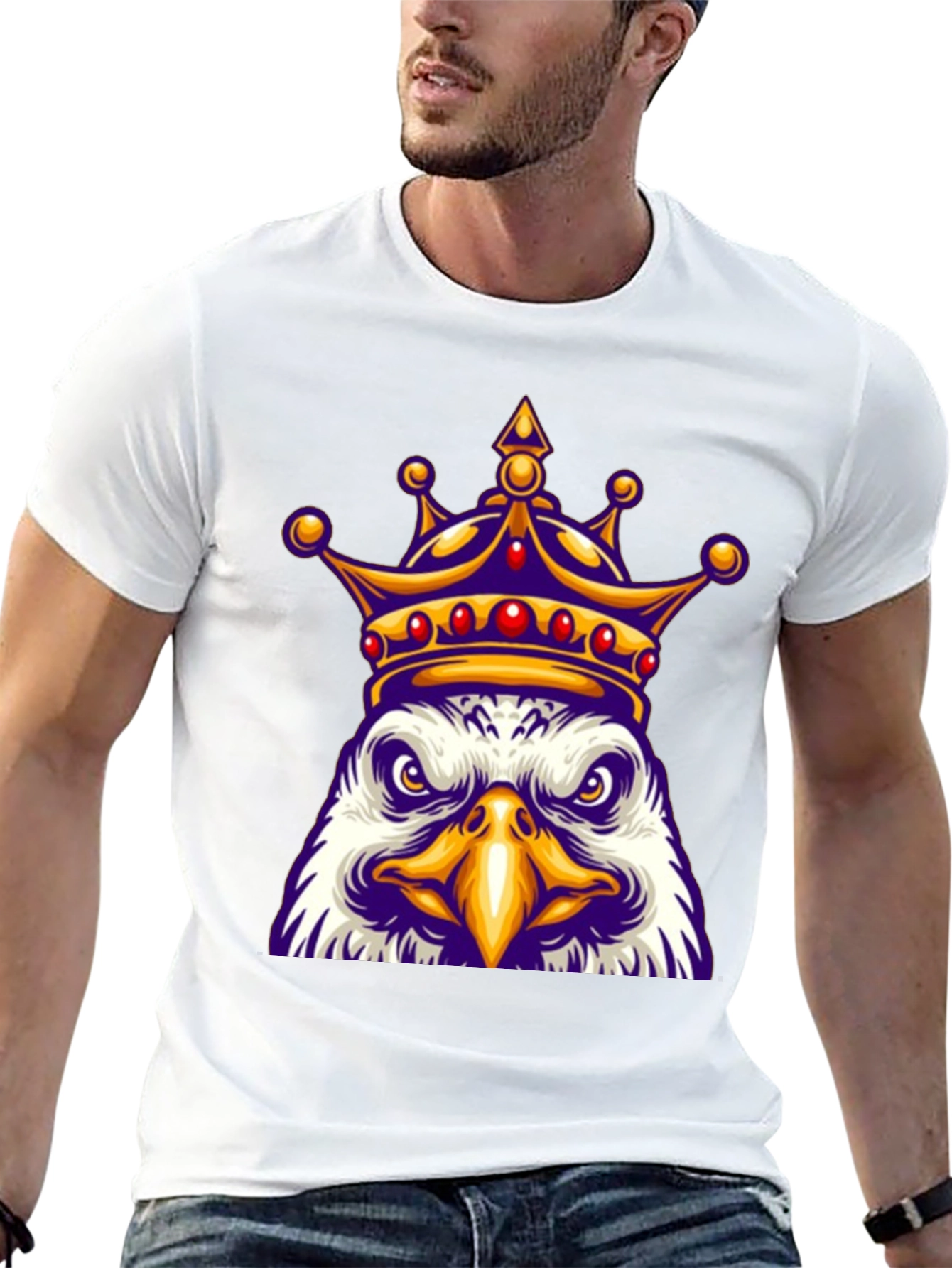 Black King Eagle Graphic T-Shirt view 13