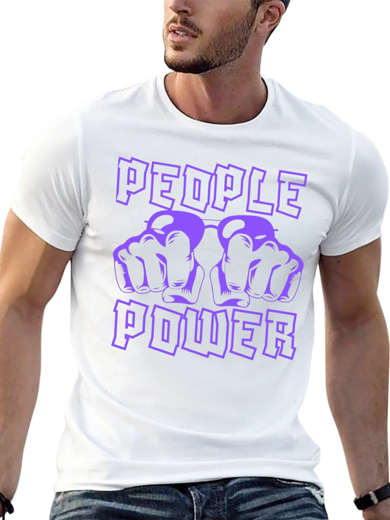 Black People Power Graphic T-Shirt - Bold Statement Tee view 13