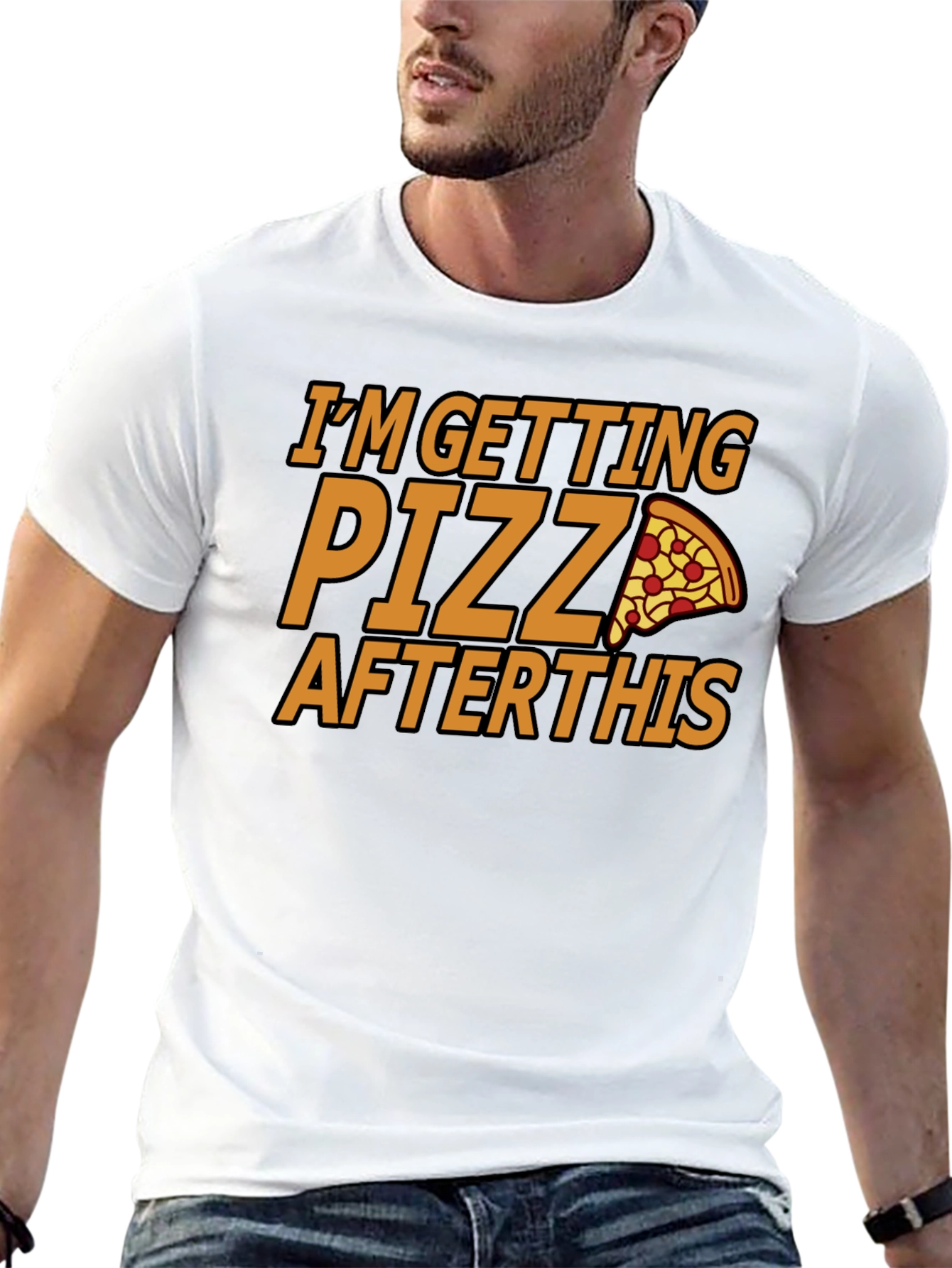 Black Pizza Lover Tee - I'm Getting Pizza After This view 13