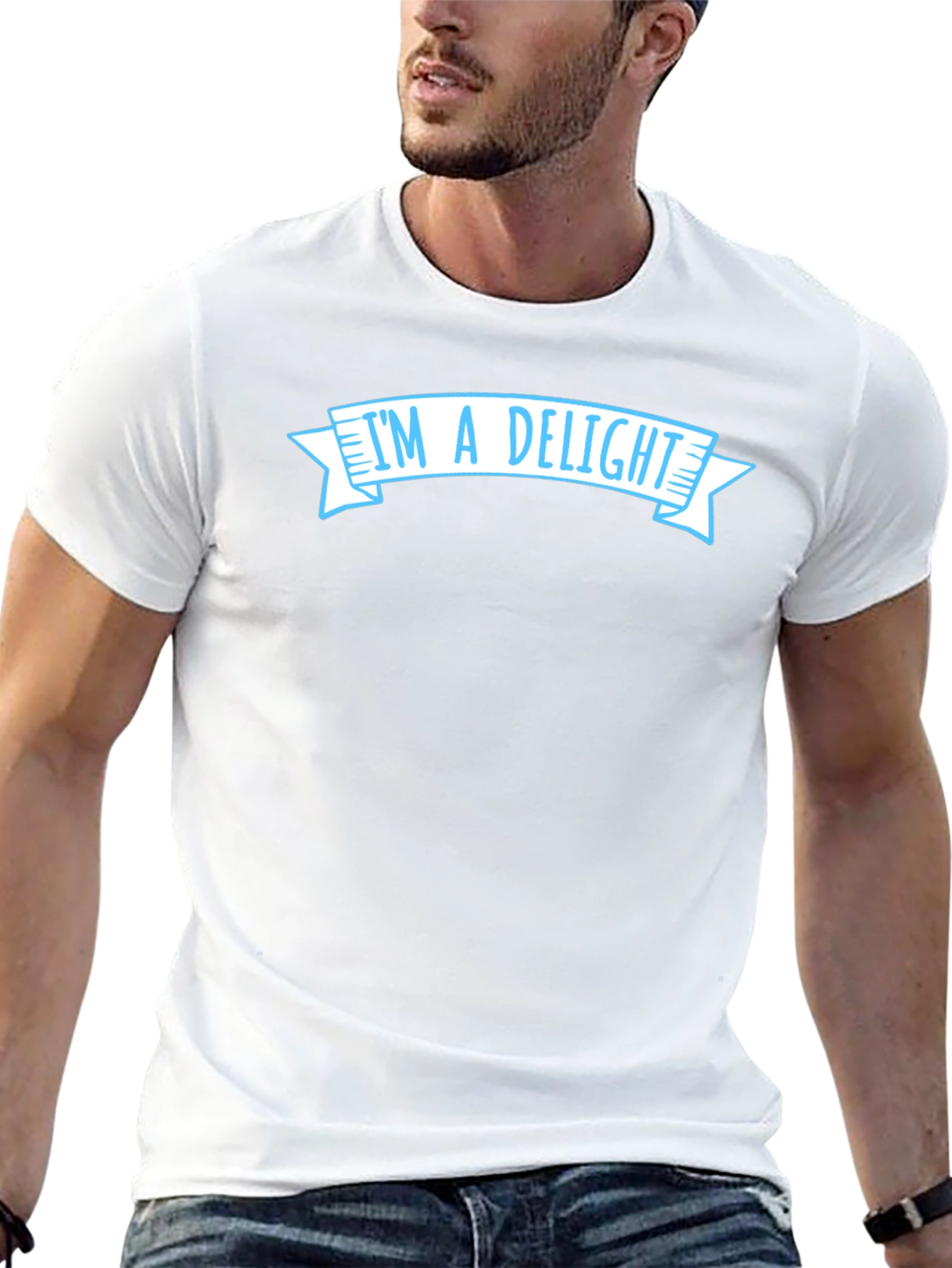 Black I'm a Delight T-Shirt - Funny Sarcastic Graphic Tee view 13