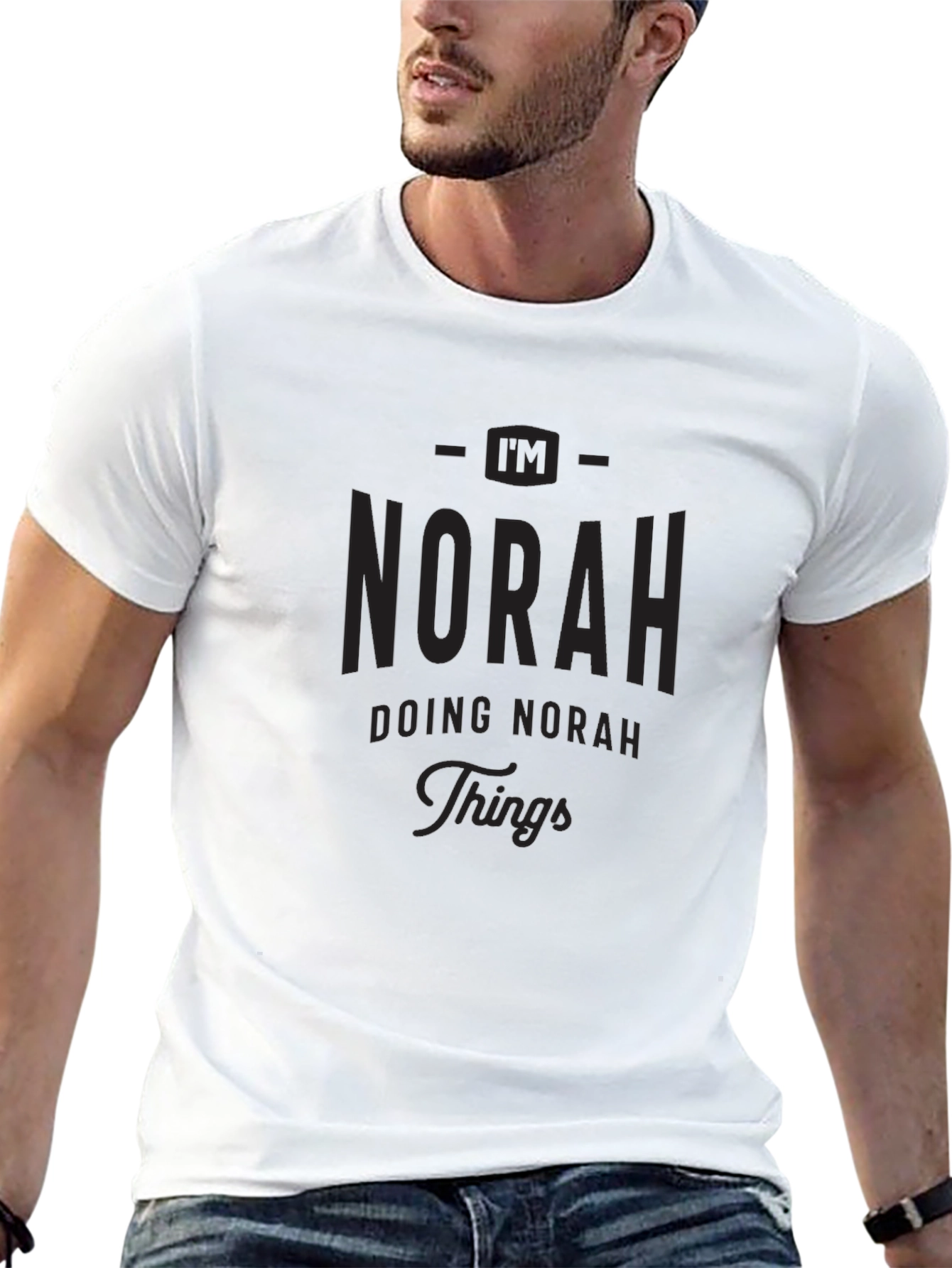 I'm Norah Doing Norah Things Black T-Shirt - 13