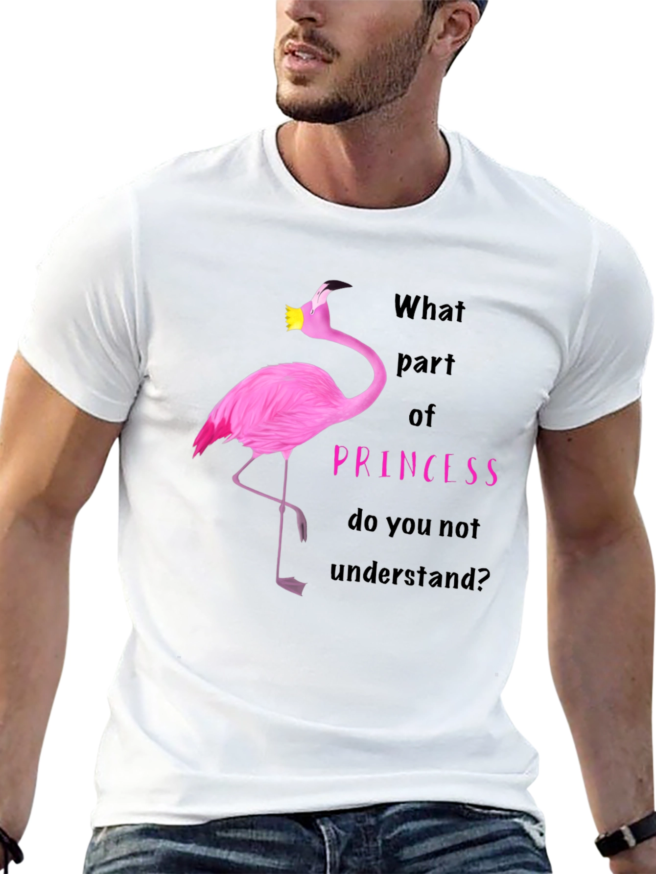 Black Flamingo Princess T-Shirt - What Part Do You Not Understand? view 13