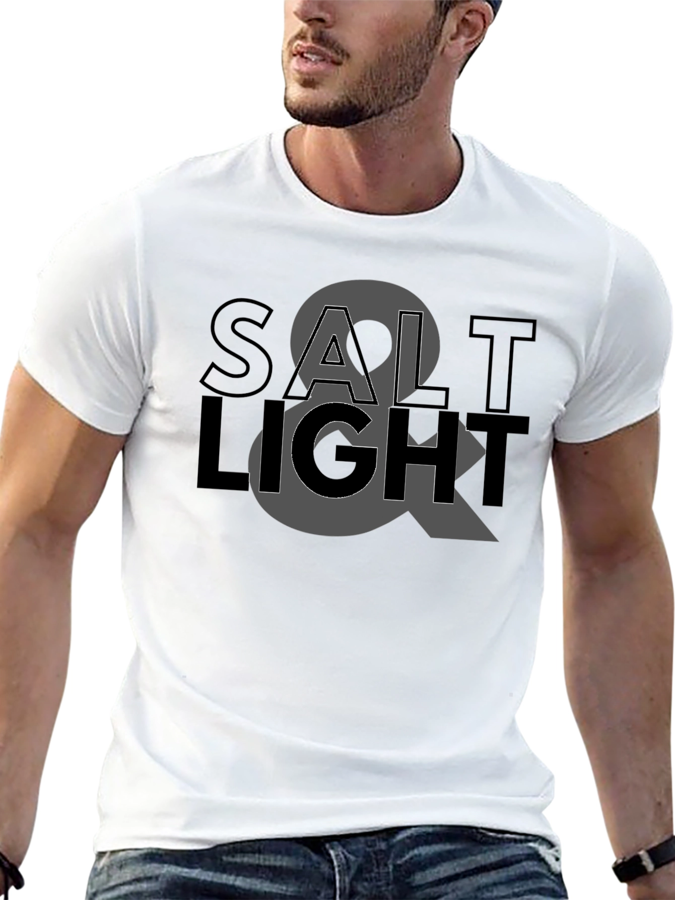 Black Salt & Light Graphic Black T-Shirt view 13