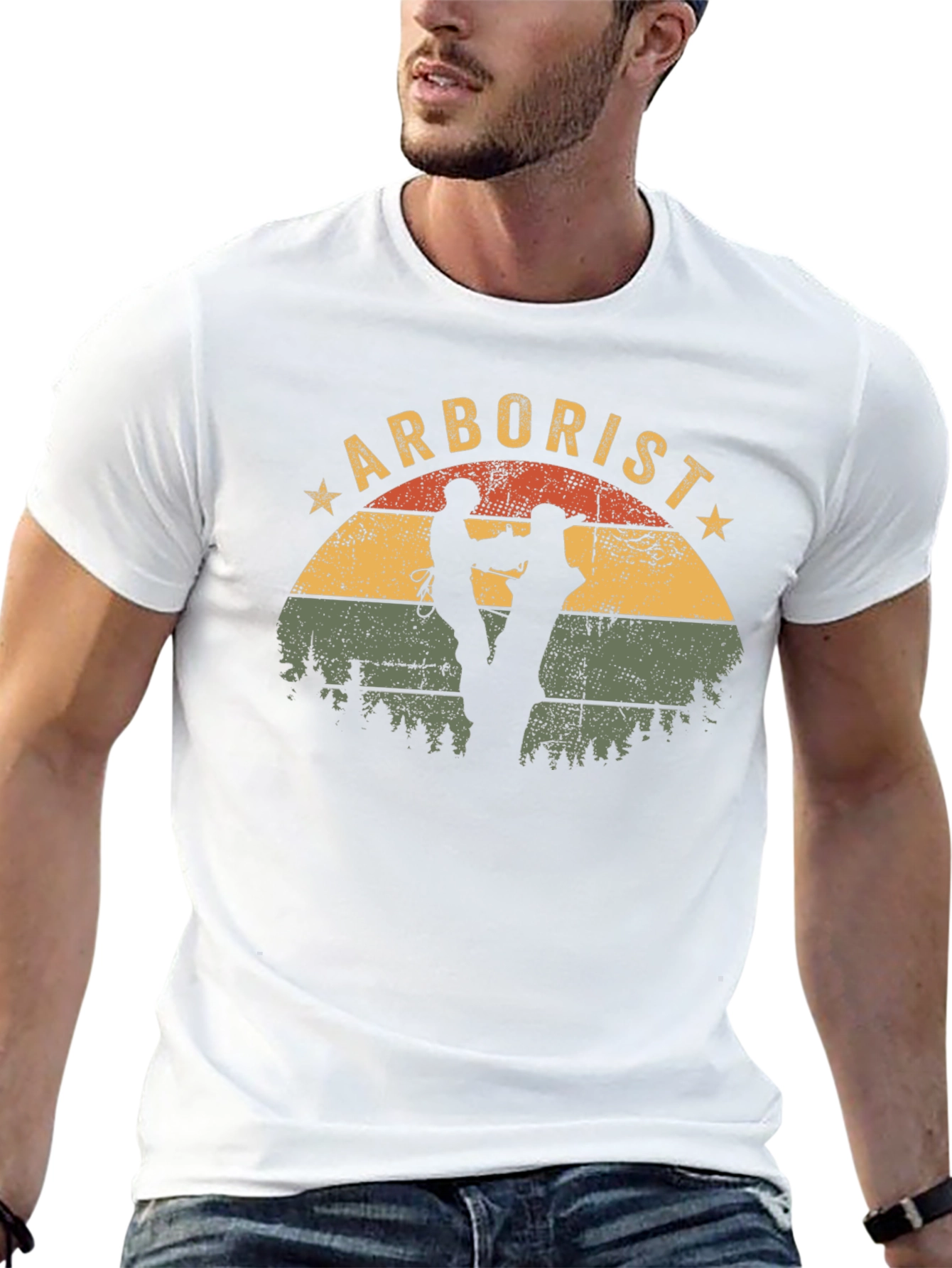 Black Arborist T-Shirt Vintage Tree Surgeon Tee view 13