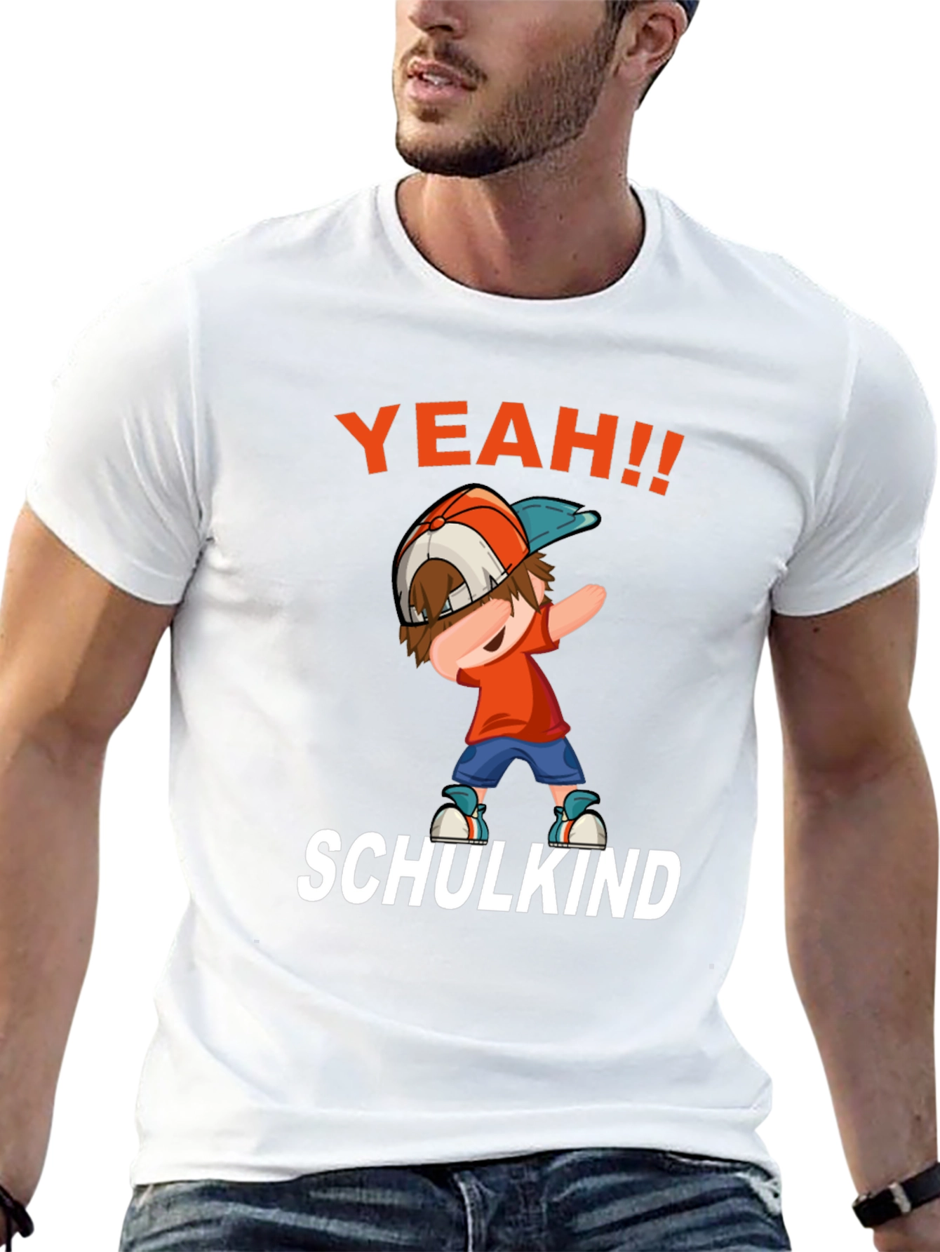 Black Yeah! Schulkinder T-Shirt - Fun School Tee view 13